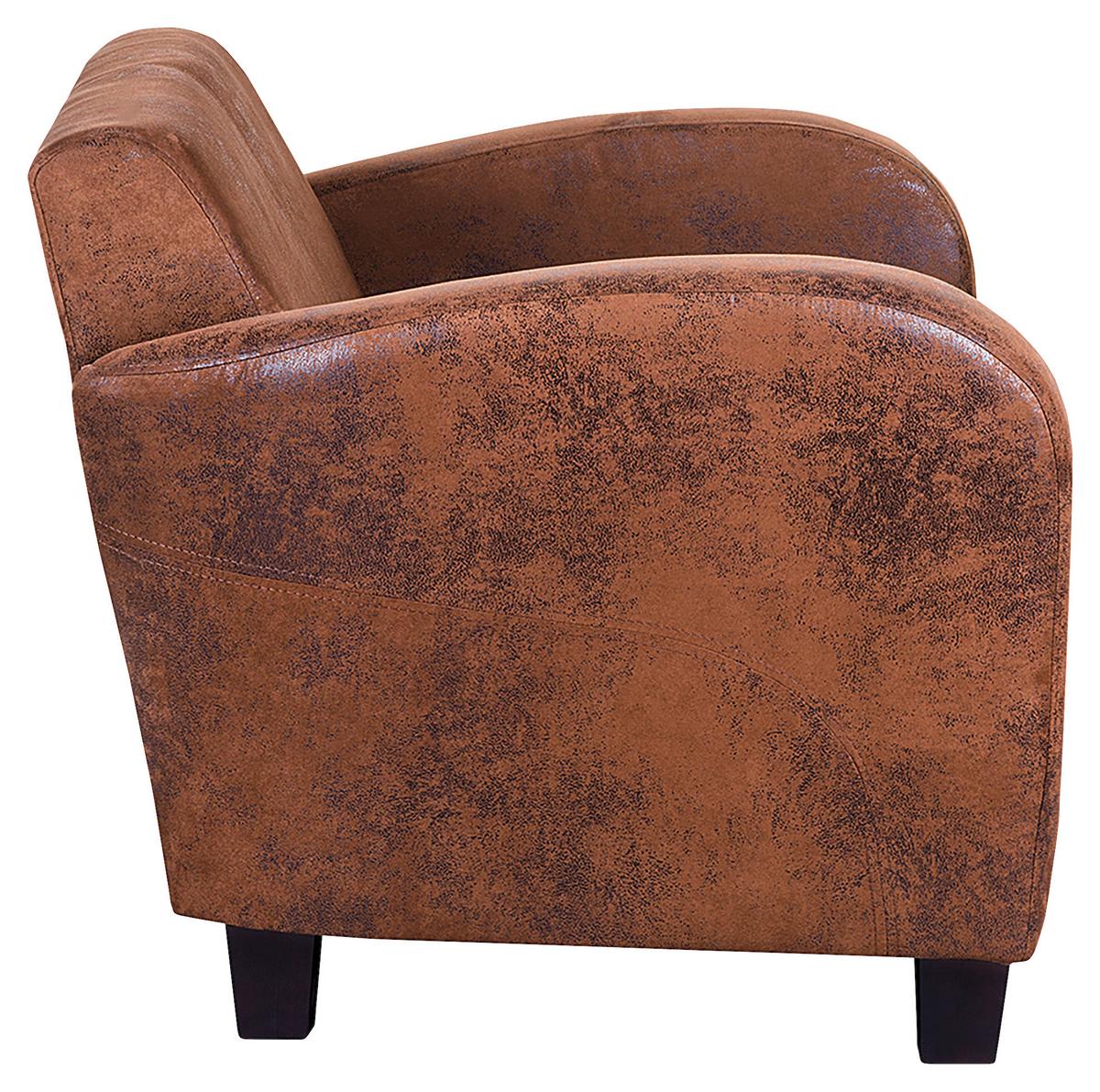 2-sitzer-sofa Antis Braun B: 152 Cm - Dunkelbraun/Braun, Design, Textil (152/80/89cm) - Livetastic