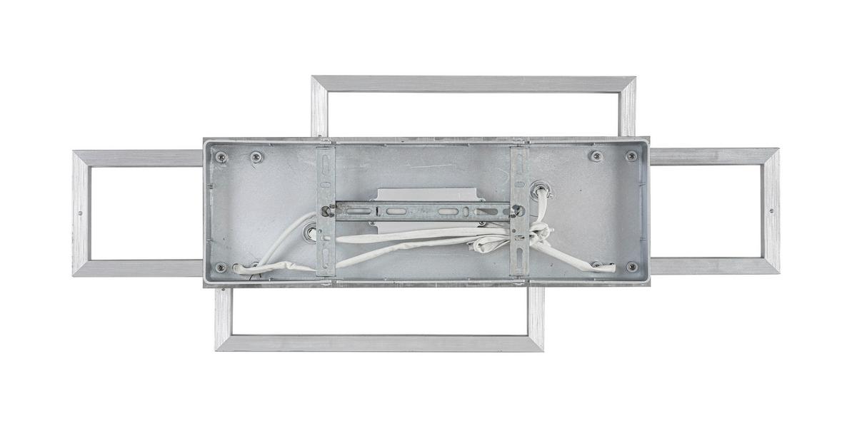 Led-deckenleuchte Niya - Chromfarben/Silberfarben, MODERN, Kunststoff/Metall (72/28,4/8cm) - Luca Bessoni
