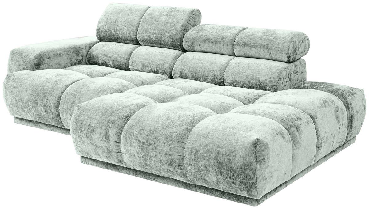 Ecksofa Chani Hellblau, Schenkel: 239x150 cm - Hellblau, MODERN, Textil (239/150cm) - MID.YOU