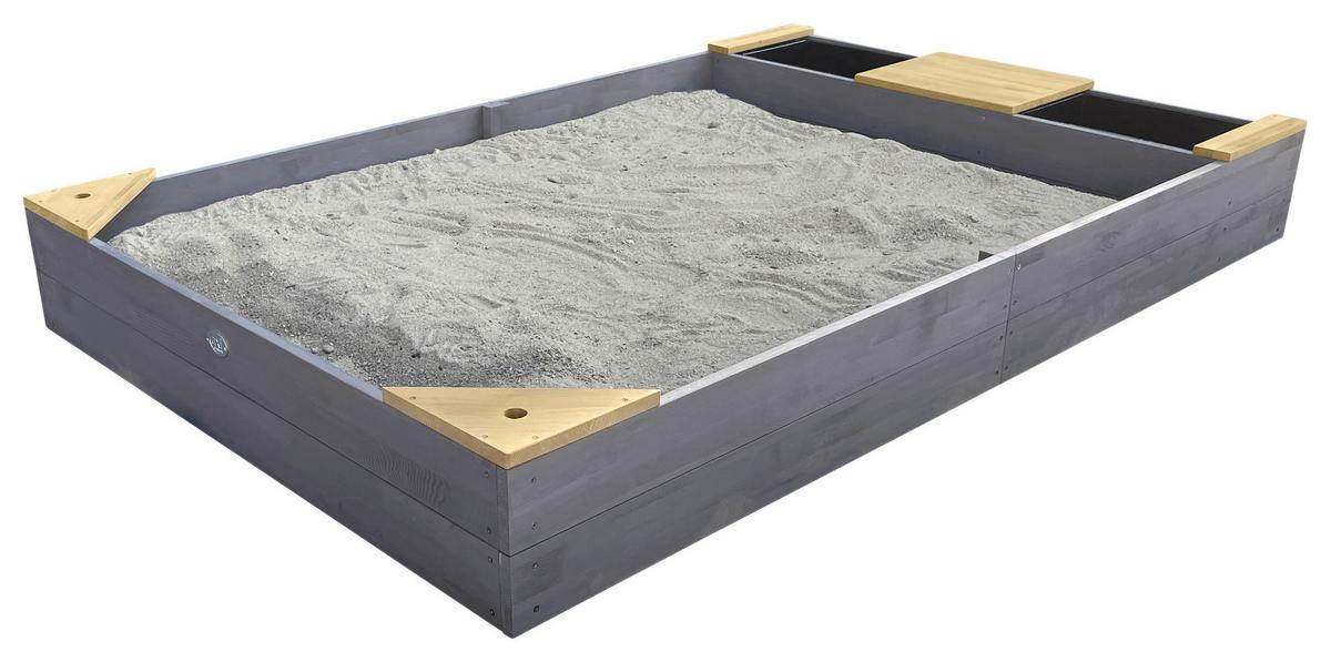 Sandkasten A031.014.20 - Braun/Grau, KONVENTIONELL, Holz (115/21,8/180cm) - Ambia Garden