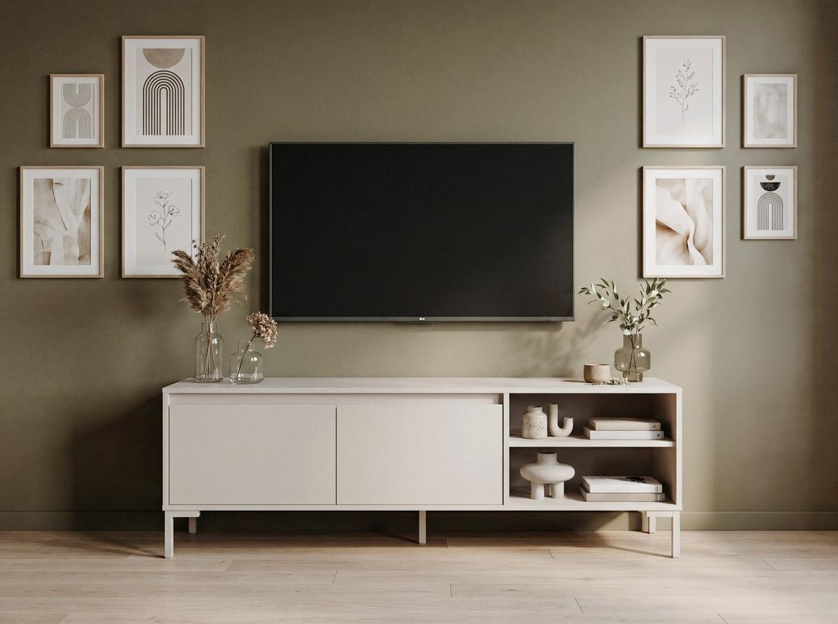 TV-Element Korsika Kaschmir B: 150cm - Kaschmir, Design, Holzwerkstoff (150/49/40cm) - MID.YOU