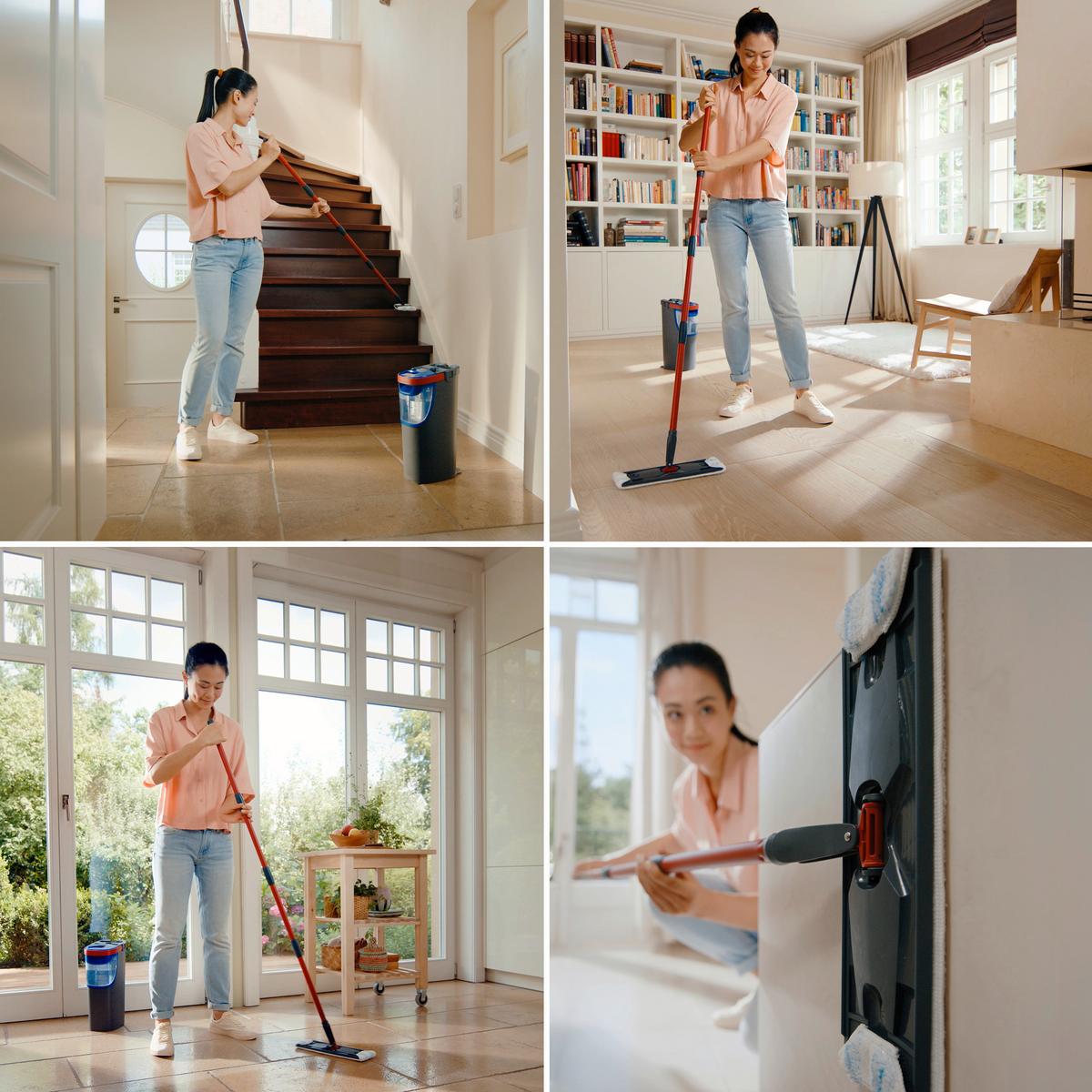 Čistiaca sada H2PrO VILEDA H2PRO PLOCHÝ MOP - Basics (43.3/24.1/17.6cm) - Vileda