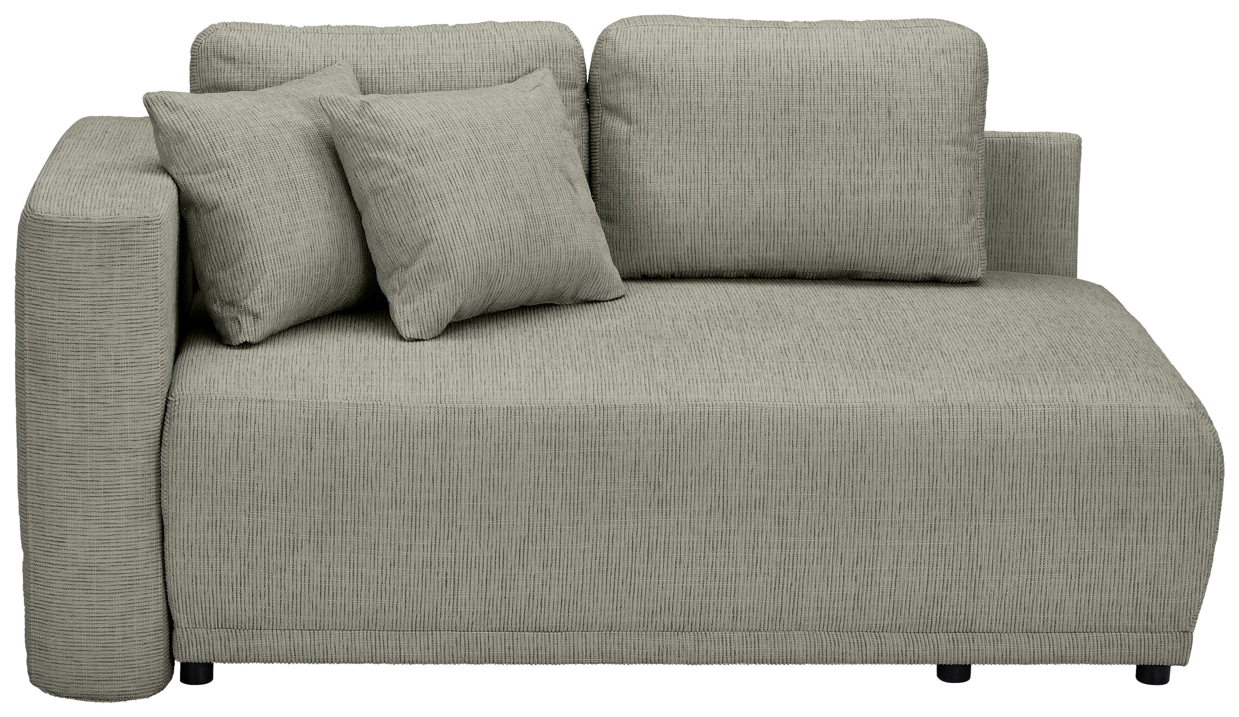 CHAISELONGUE NELLO - Schwarz/Braun, KONVENTIONELL, Textil (93/73/171cm) - MID.YOU