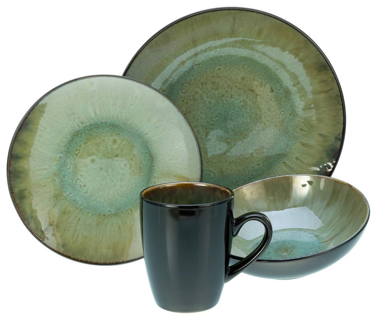 Kombiservice Jawa Keramik 4 Personen Geschirr Set - Multicolor, Trend, Keramik - Creatable