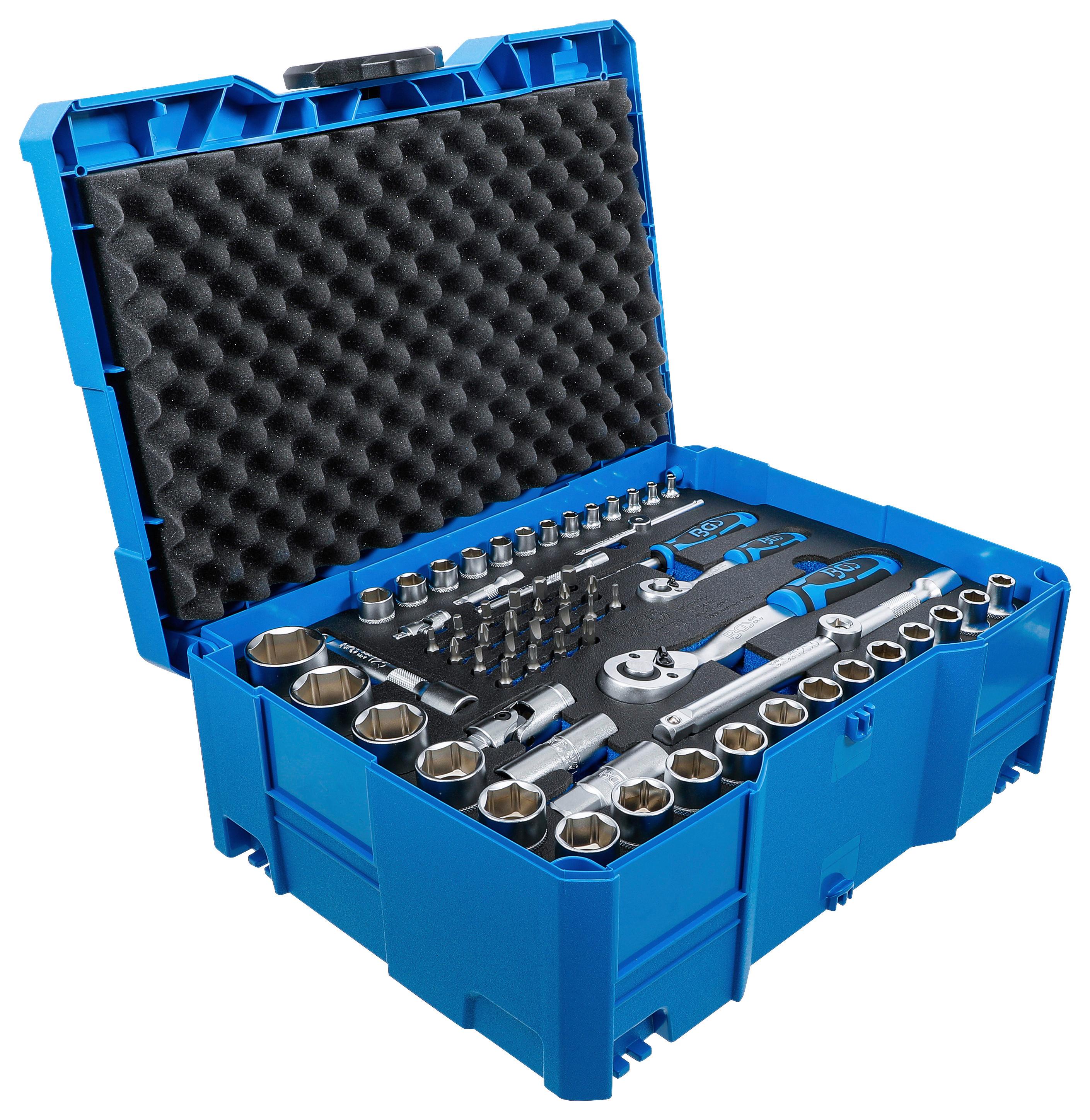 Steckschlüsselsatz Hammer-Zangen-Schraubendreher - Blau, Basics (41,8/30,3/16,6cm)