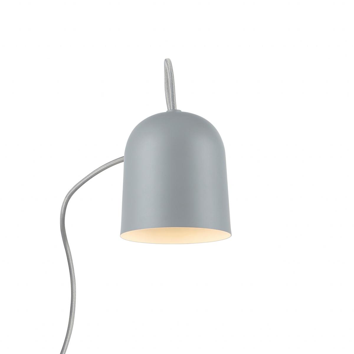 Klemmleuchte Angle Grau Weiß D: 10 Cm - Weiß/Grau, Design, Metall (10/12,4cm) - Nordlux