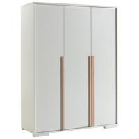 Drehtürenschrank London B: 145,6 cm Weiß - Weiß, MODERN, Holzwerkstoff (145,6/195,2/56cm) - Vipack