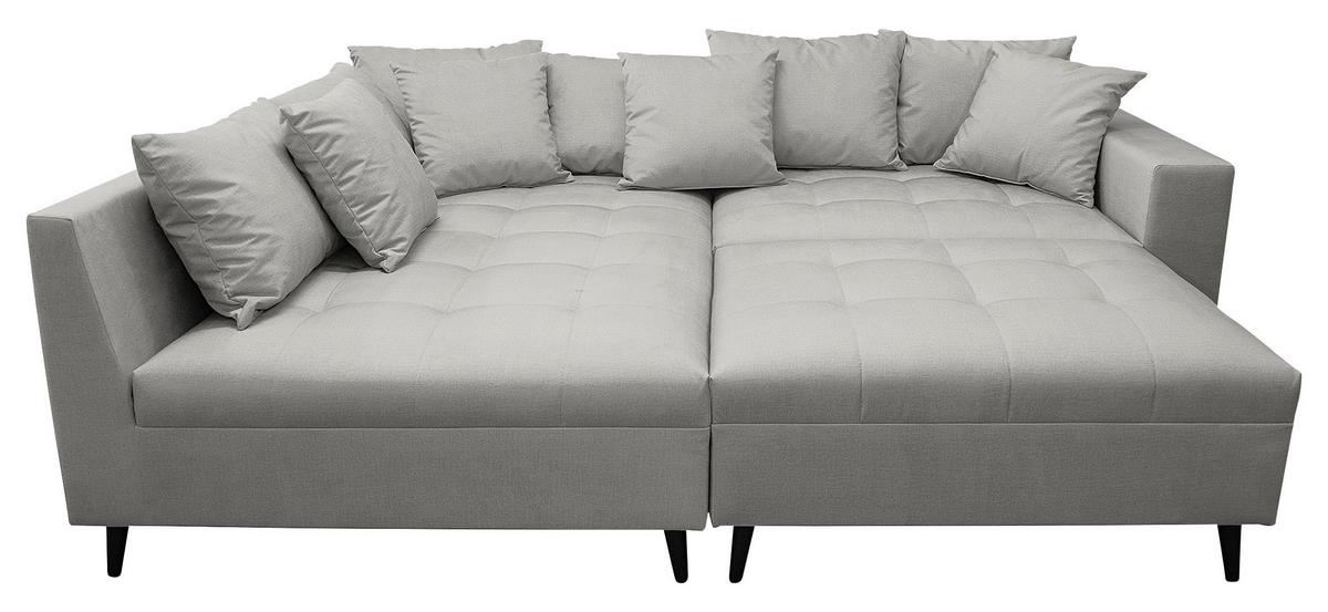 Ecksofa Pruno, Grau S: 174x247 Cm - Schwarz/Grau, Design, Textil (174/247cm) - MID.YOU