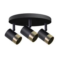 Deckenleuchte 98-27443 Tobi - Goldfarben/Schwarz, Design, Metall (32/32/14cm)