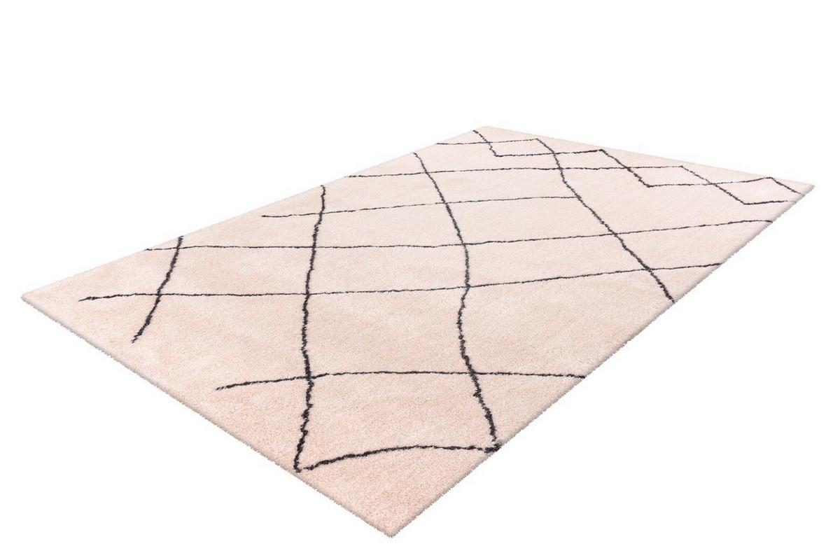 HOCHFLORTEPPICH Creme/Weiß - Creme, KONVENTIONELL, Textil (80/150cm) - Kayoom