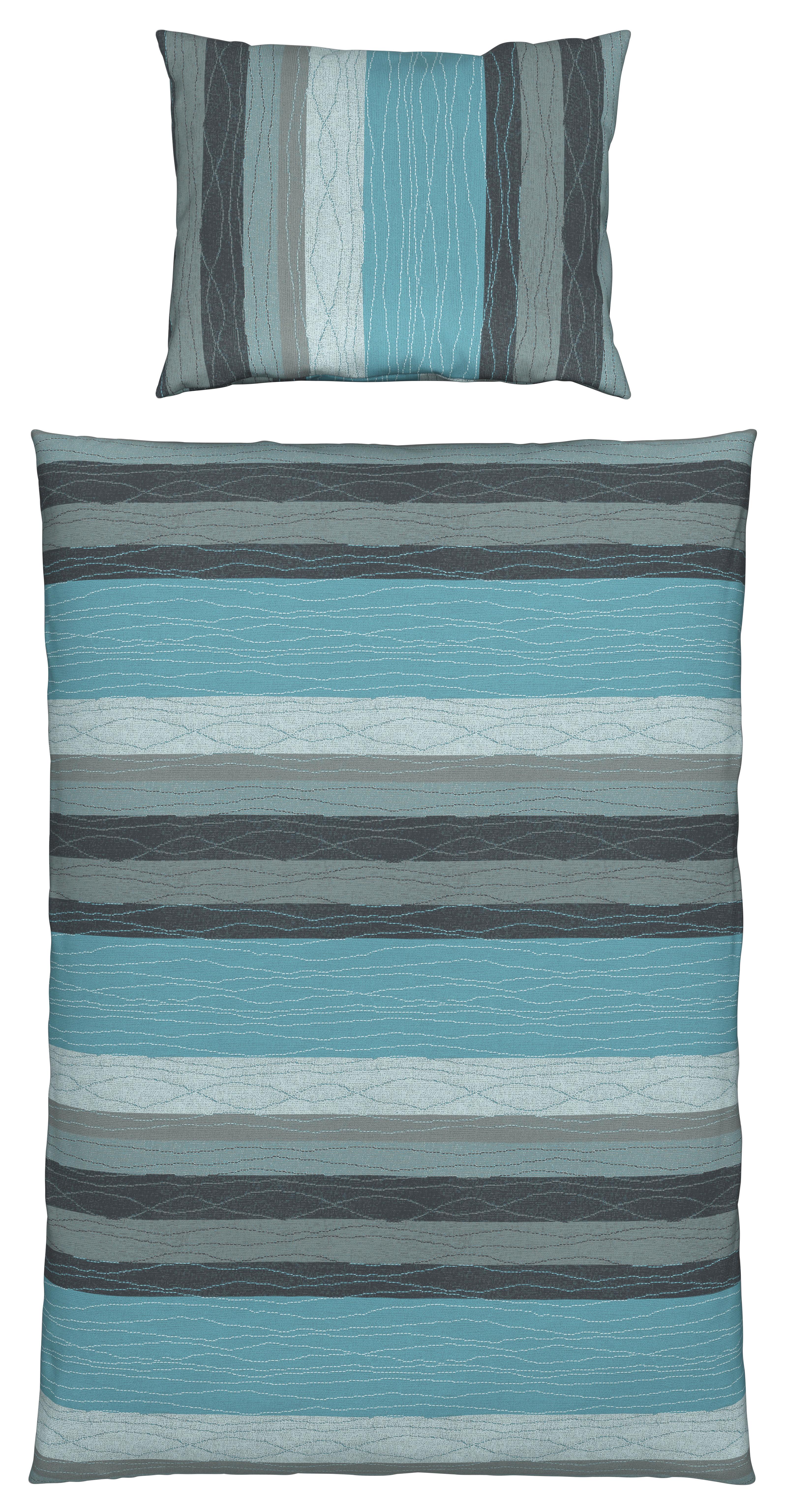 Bettwäsche 140x200 cm Petra Renforce, Blau - Blau, ROMANTIK / LANDHAUS, Textil - James Wood