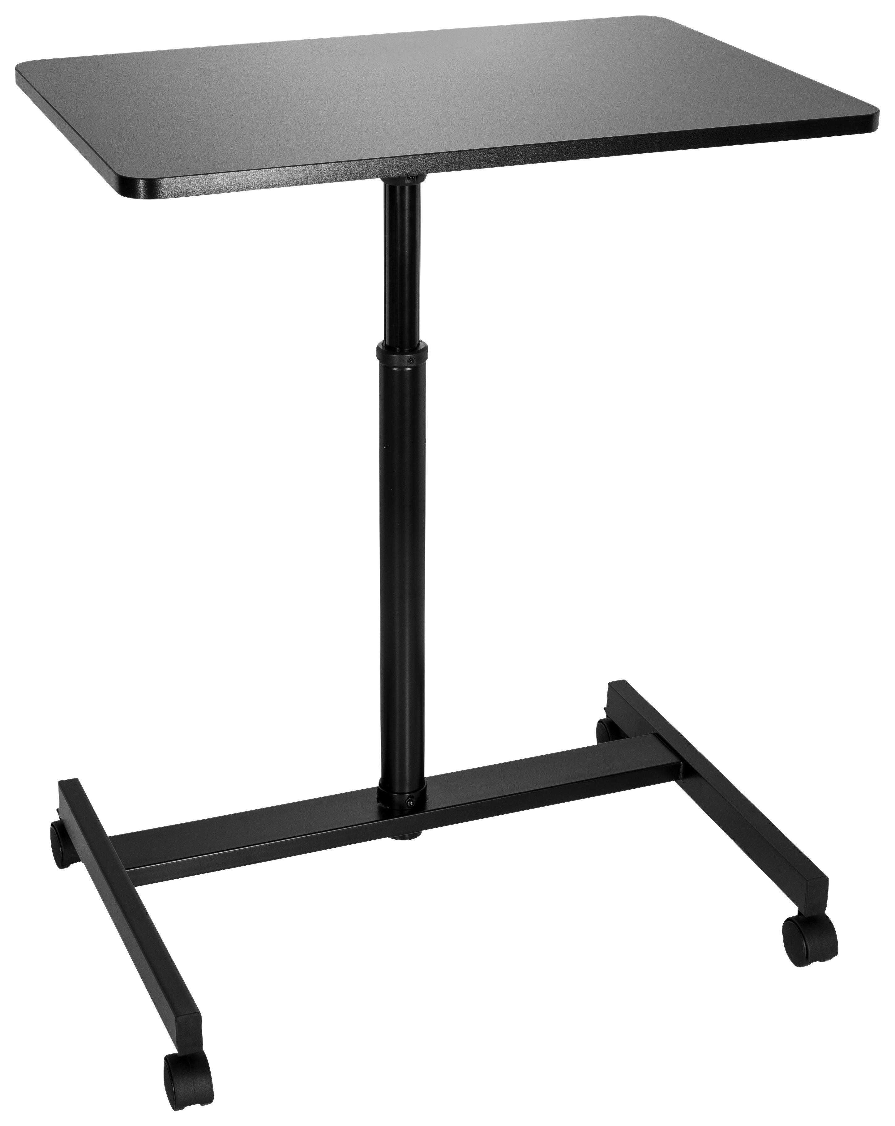 Stehpult Stand Vm-Su höhenverstellbar Schwarz - Schwarz, Basics, Holzwerkstoff/Metall (70/48/80-114cm) - MID.YOU