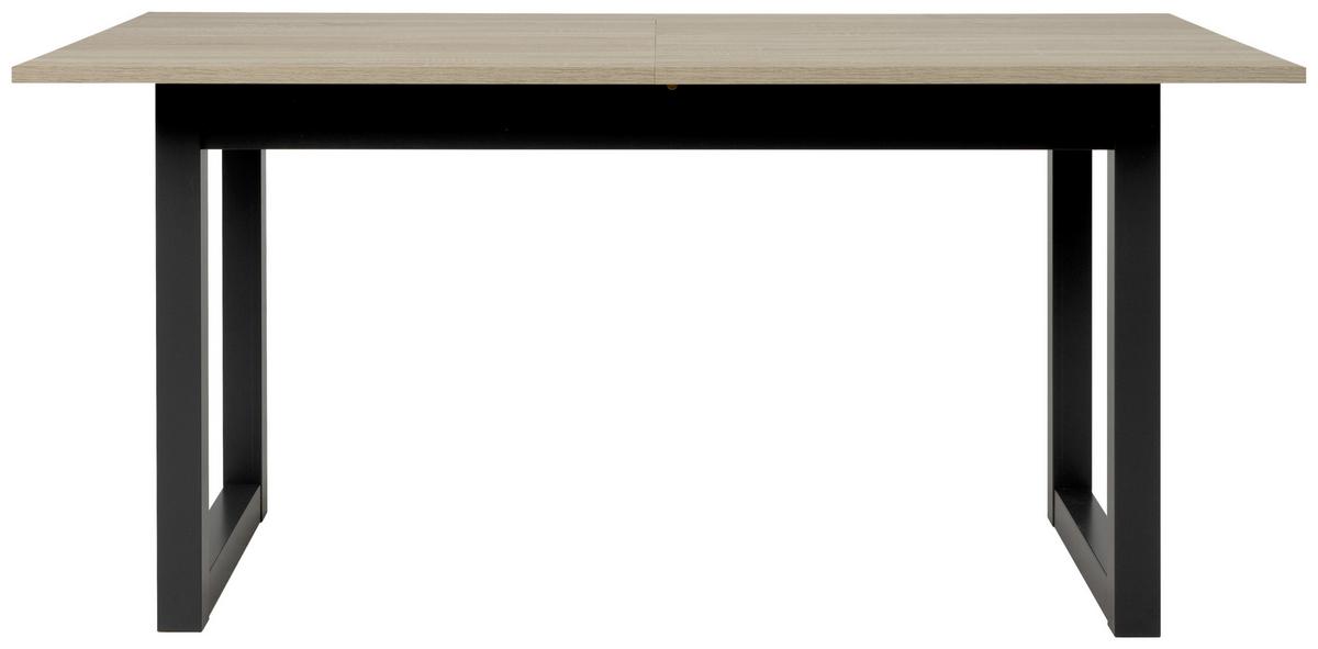 Esstisch Ausziehbar Denver 160x200x90 Cm Eiche Dekor - Anthrazit/Sonoma Eiche, Natur, Holzwerkstoff (160/90/75cm) - MID.YOU