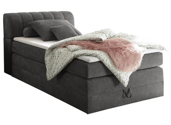 Boxspringbett mit Bettkasten& Topper 120x200cm Bilbao, Grau - Grau, KONVENTIONELL, Holzwerkstoff/Textil (120/200cm) - Carryhome Boxspringbett mit Bettkasten& Topper 120x200cm Bilbao, Grau - Grau, KONVENTIONELL, Holzwerkstoff/Textil (120/200cm) - Carryhome
