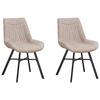 Stuhl-set Samuel - Beige/Schwarz, Design, Textil (53/87/63cm) - MID.YOU