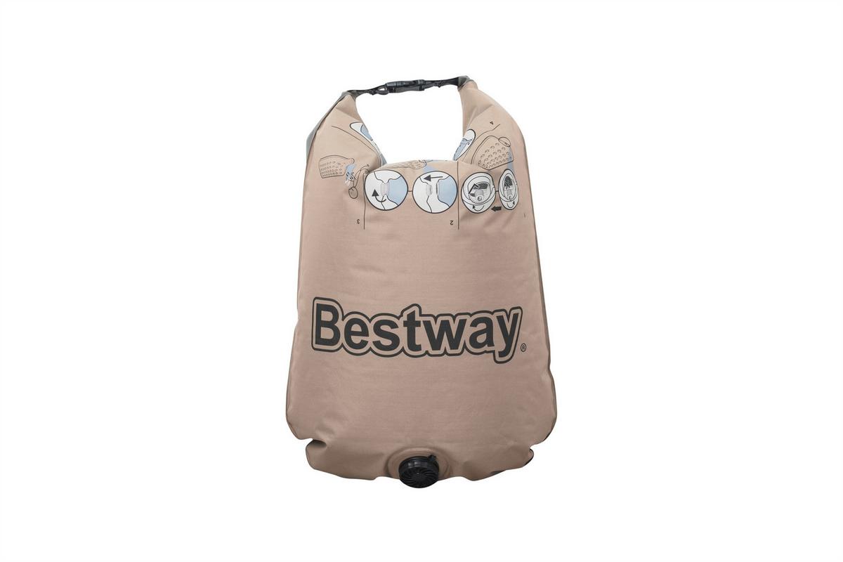 Luftbett Outdoor Roll & Relax 188x99x22 Cm Bis 150kg - Grau/Grün, MODERN, Kunststoff (188/99/22cm) - Bestway