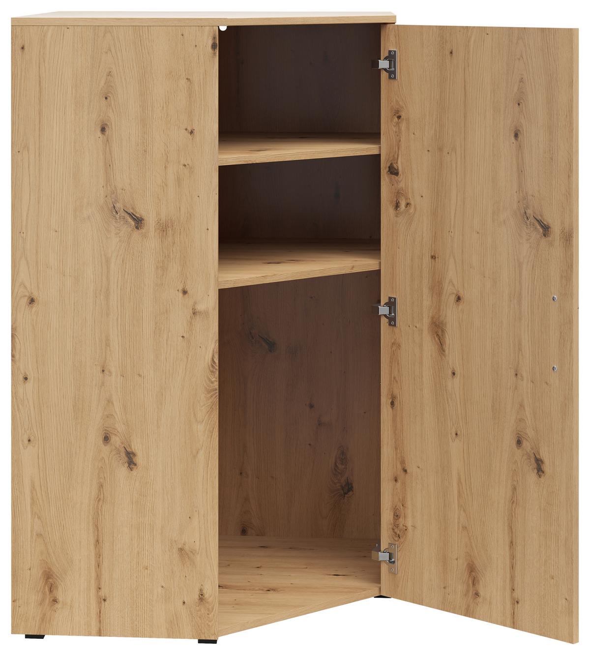 Sarokkomód Cabinet - Artisan tölgy, Modern, faalapú anyag (71,5/71,5cm)