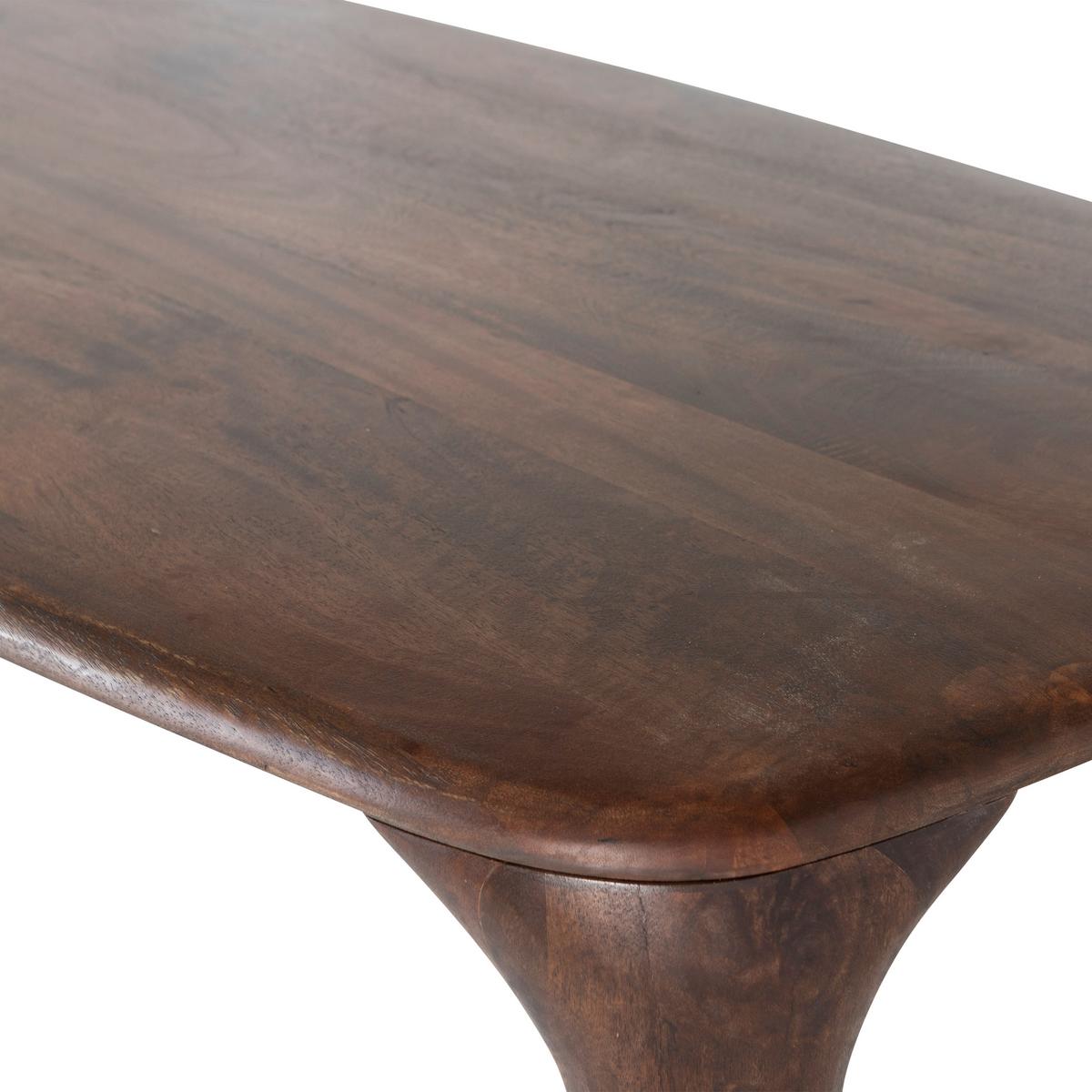 ESSTISCH Fiore Dunkelbraun L: 190cm - Dunkelbraun, MODERN, Holz (190/95/76cm) - Livetastic