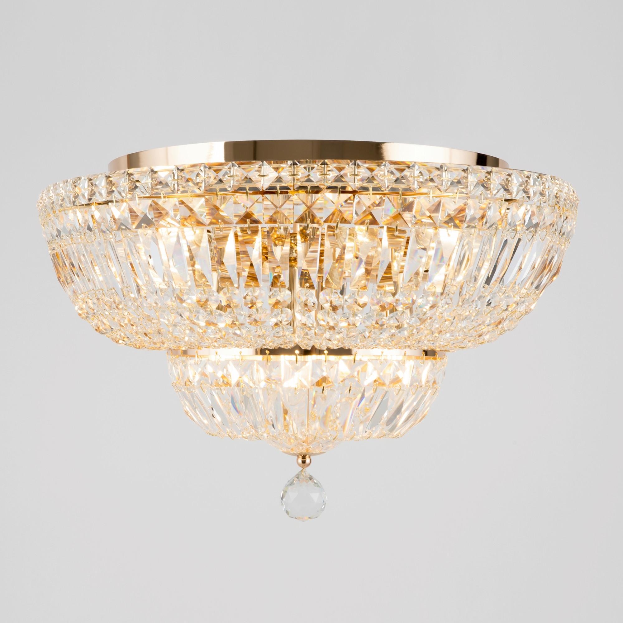Kronleuchter Basfor - Goldfarben, Trend, Metall (46/32cm) - MAYTONI