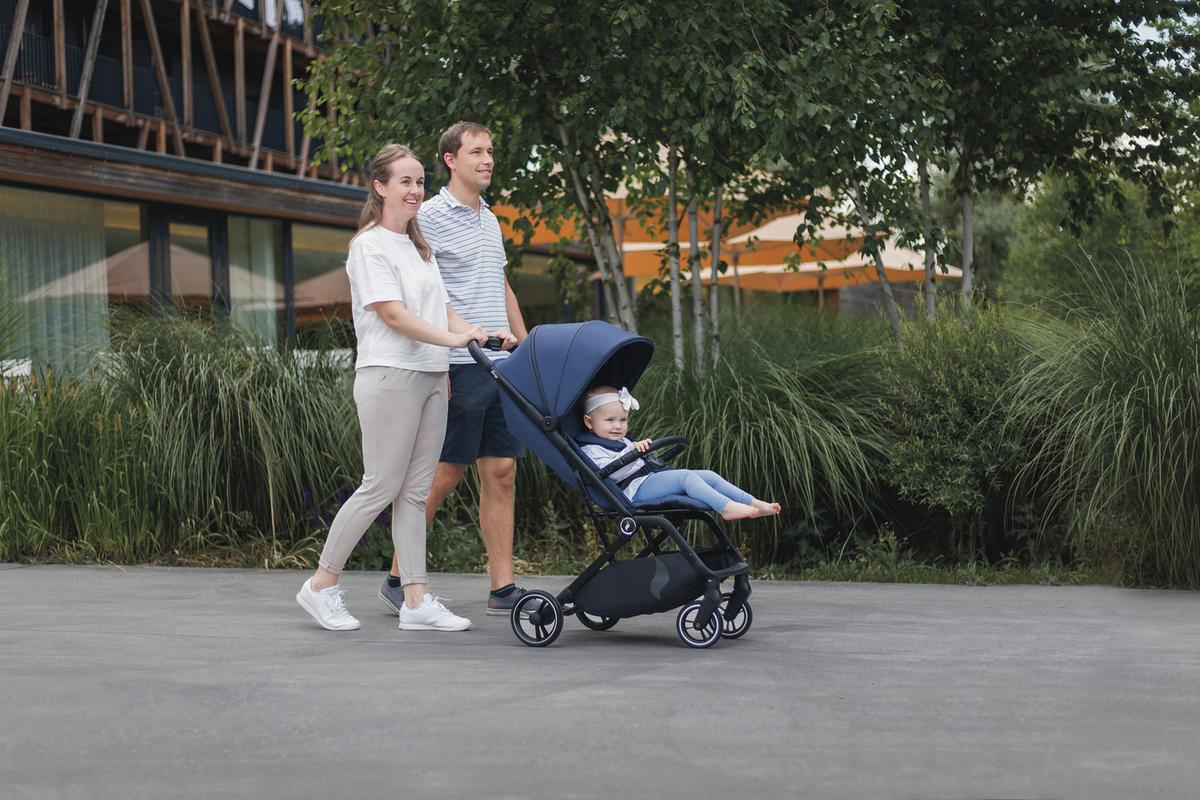 Buggy Sportwagen Boogy 2 - Schwarz/Dunkelblau, Basics, Textil/Metall (51/105/84,5cm) - Osann