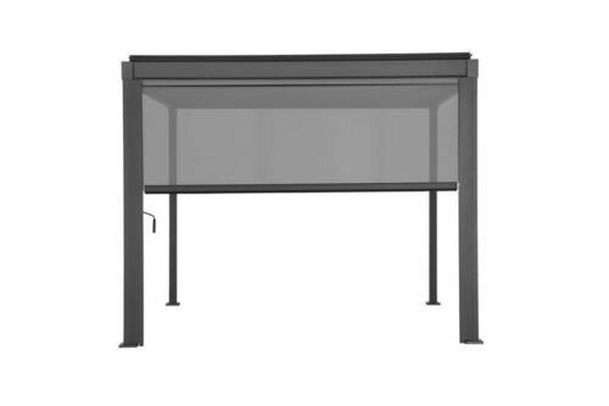 Pavillon-rollo 300x250cm Wetterfest - Anthrazit/Grau, Basics, Textil/Metall (279/224cm) - Gardenson