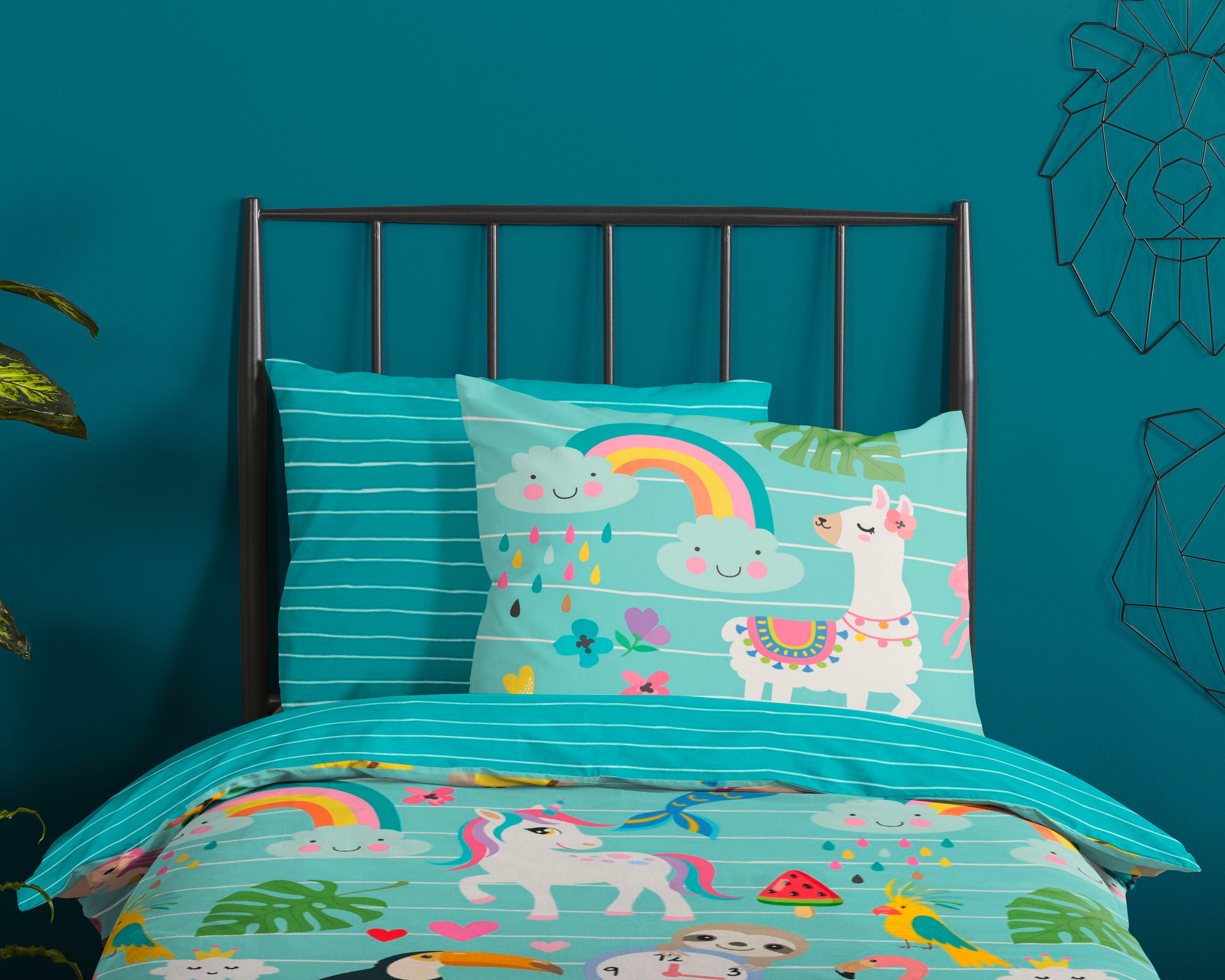 Kinderbettwäsche Festen Multicolor 140x200 Cm - Multicolor, Trend, Textil (140/200cm)