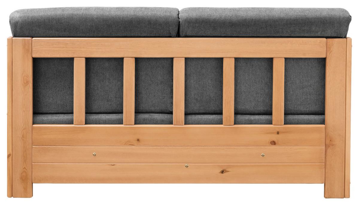 2-sitzer-sofa Mit Schlaffunkt. Camino Holzkorpus Anthrazit - Anthrazit/Kieferfarben, KONVENTIONELL, Holz/Textil (154/88/90cm) - Livetastic