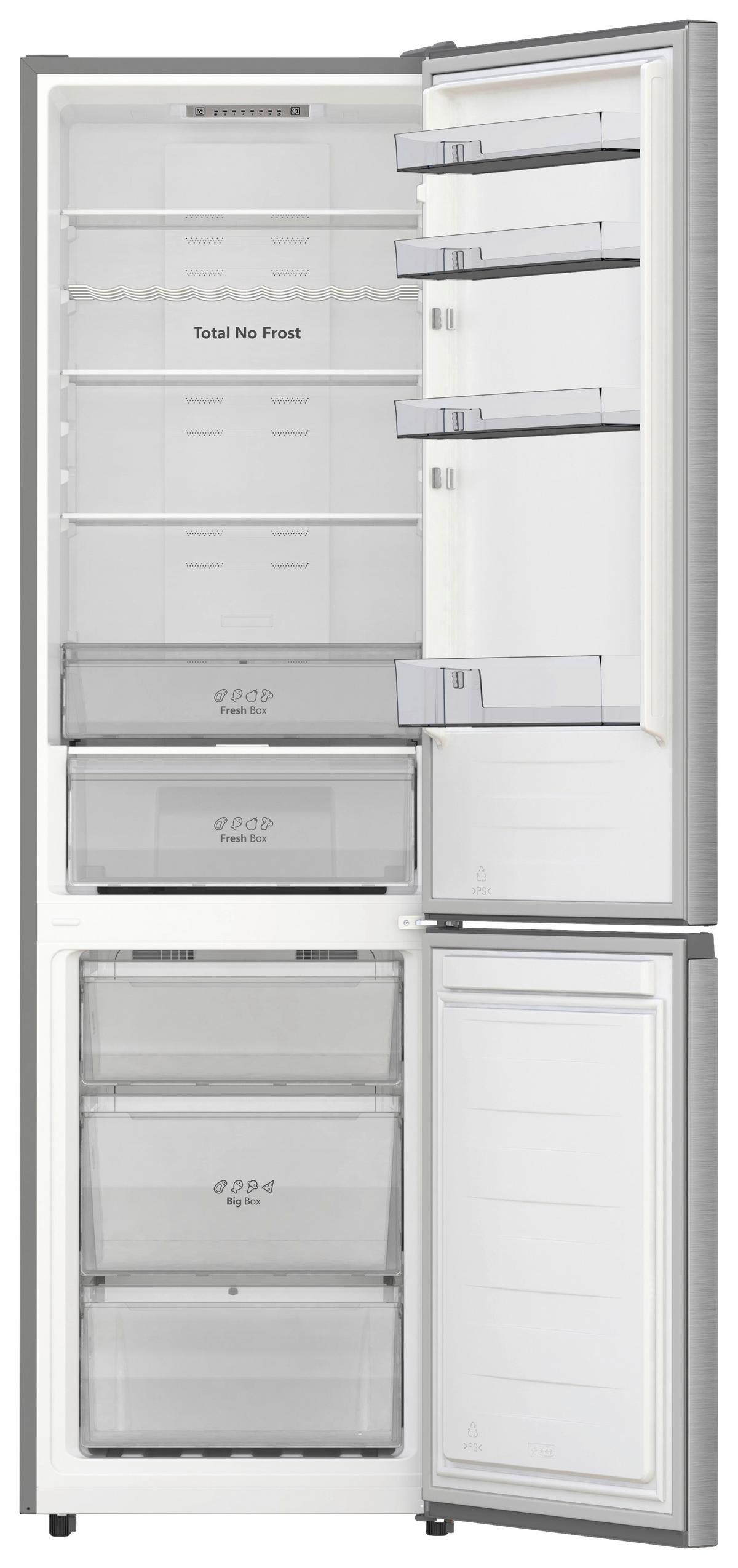 Kühl-gefrier-kombination Rb440n4aca - Edelstahlfarben, Basics, Glas/Kunststoff (59,5/201,7/57,9cm) - Hisense