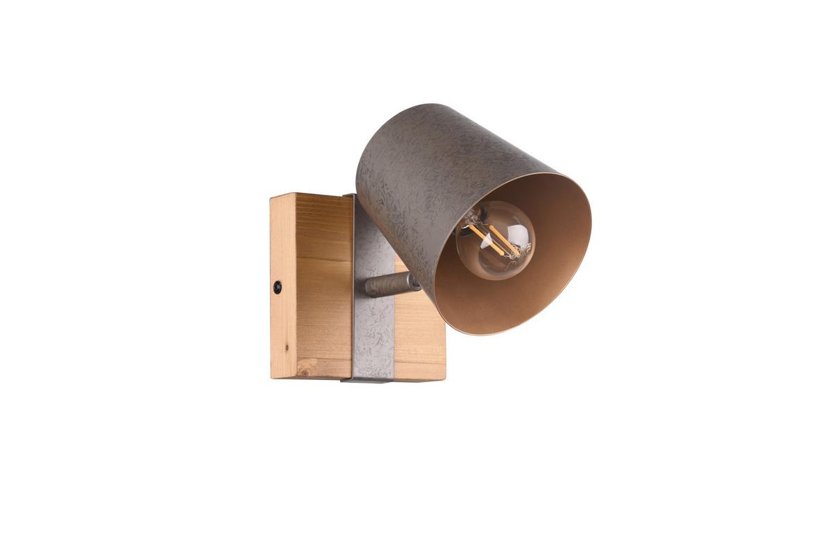 Wandstrahler Bell 1-flammig L: 11 Cm - Nickelfarben, Design, Metall (11/11/23,2cm) - Trio Leuchten