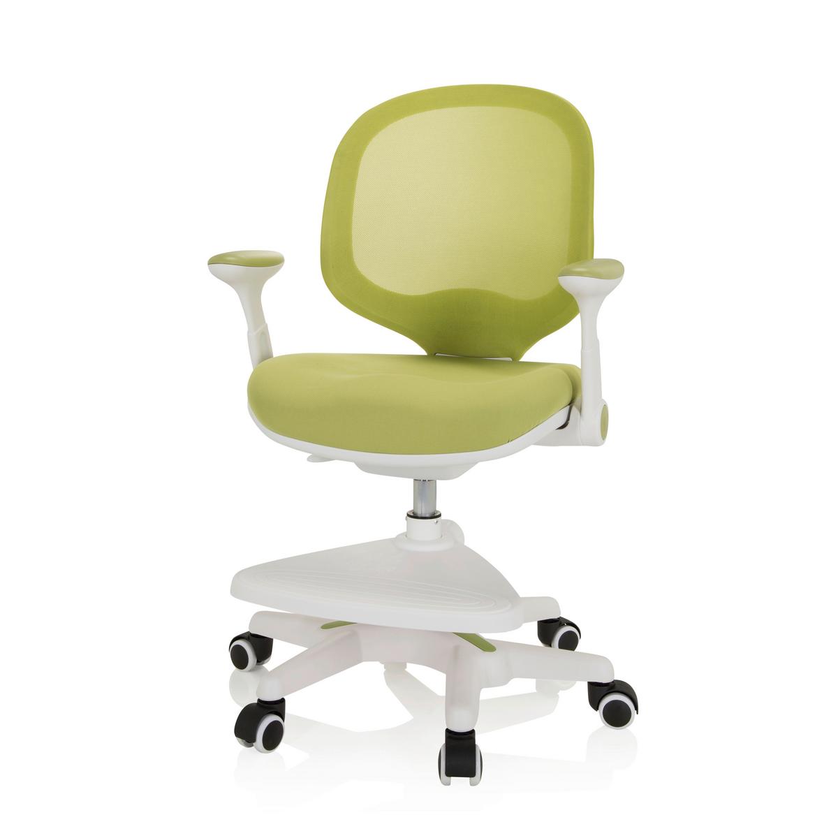 Jugenddrehstuhl Kid Ergo Weiß/hellgrün Bis 80 Kg - Weiß/Hellgrün, MODERN, Kunststoff/Textil (56/89/52cm) - MID.YOU