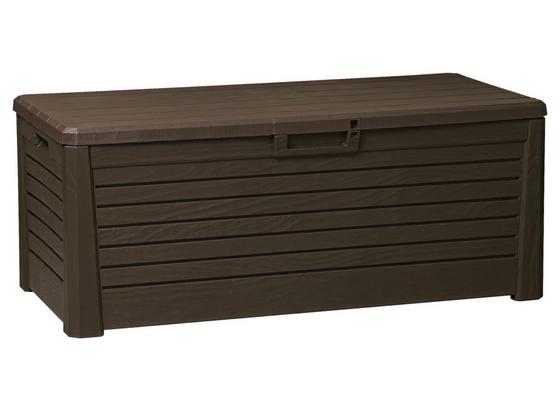 Kissenbox Wasserdicht Woody 148x60x72cm, 550l Braun - Braun, MODERN, Kunststoff (148/60/72cm) Kissenbox Wasserdicht Woody 148x60x72cm, 550l Braun - Braun, MODERN, Kunststoff (148/60/72cm)