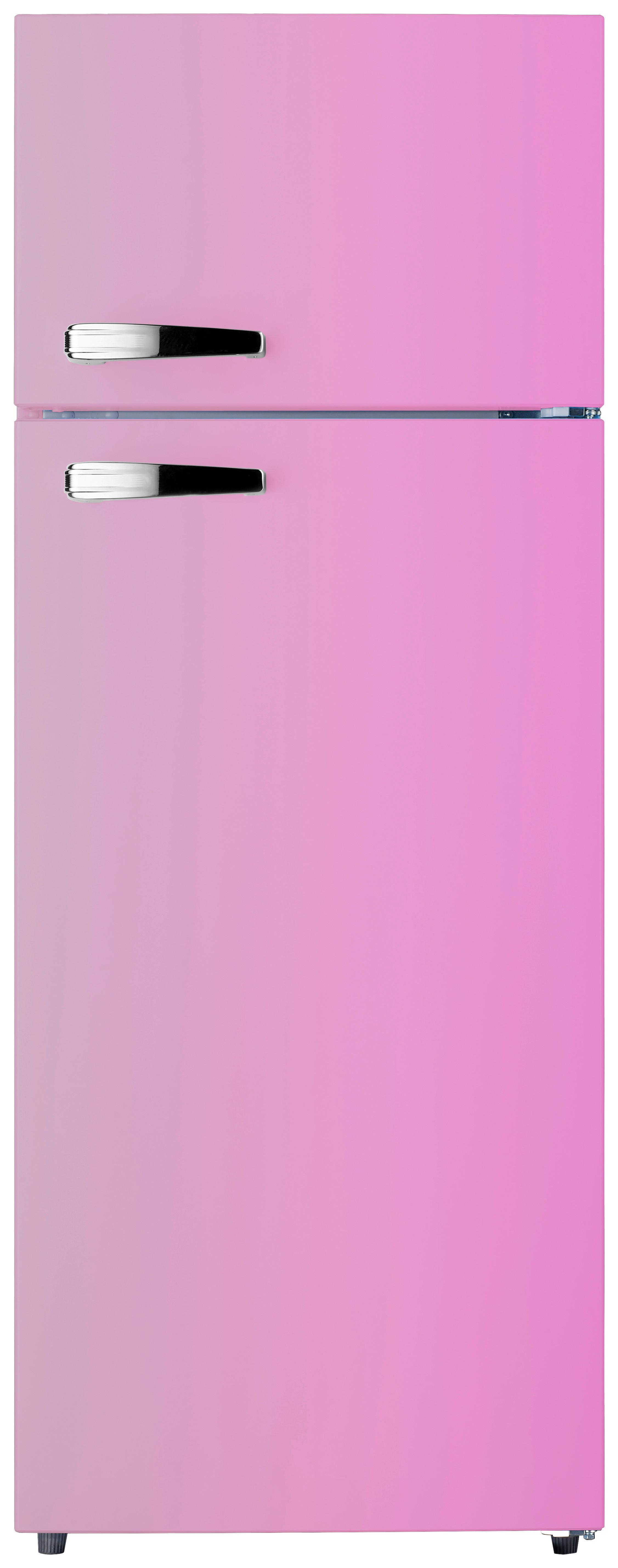 Pkm Kühl-Gefrier-Kombination Gk210-2 Sp Pink - Pink, Trend, Kunststoff/Metall (54/143/54,5cm) - PKM