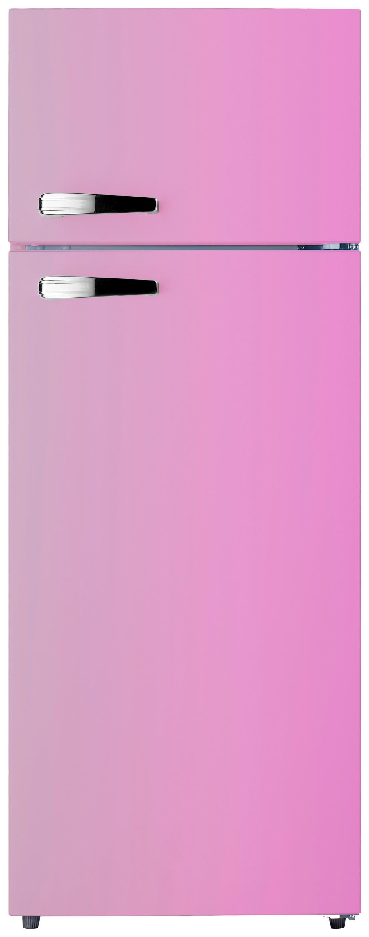 Pkm Kühl-gefrier-kombination Gk210-2 Sp Pink - Pink, Trend, Kunststoff/Metall (54/143/54,5cm) - PKM