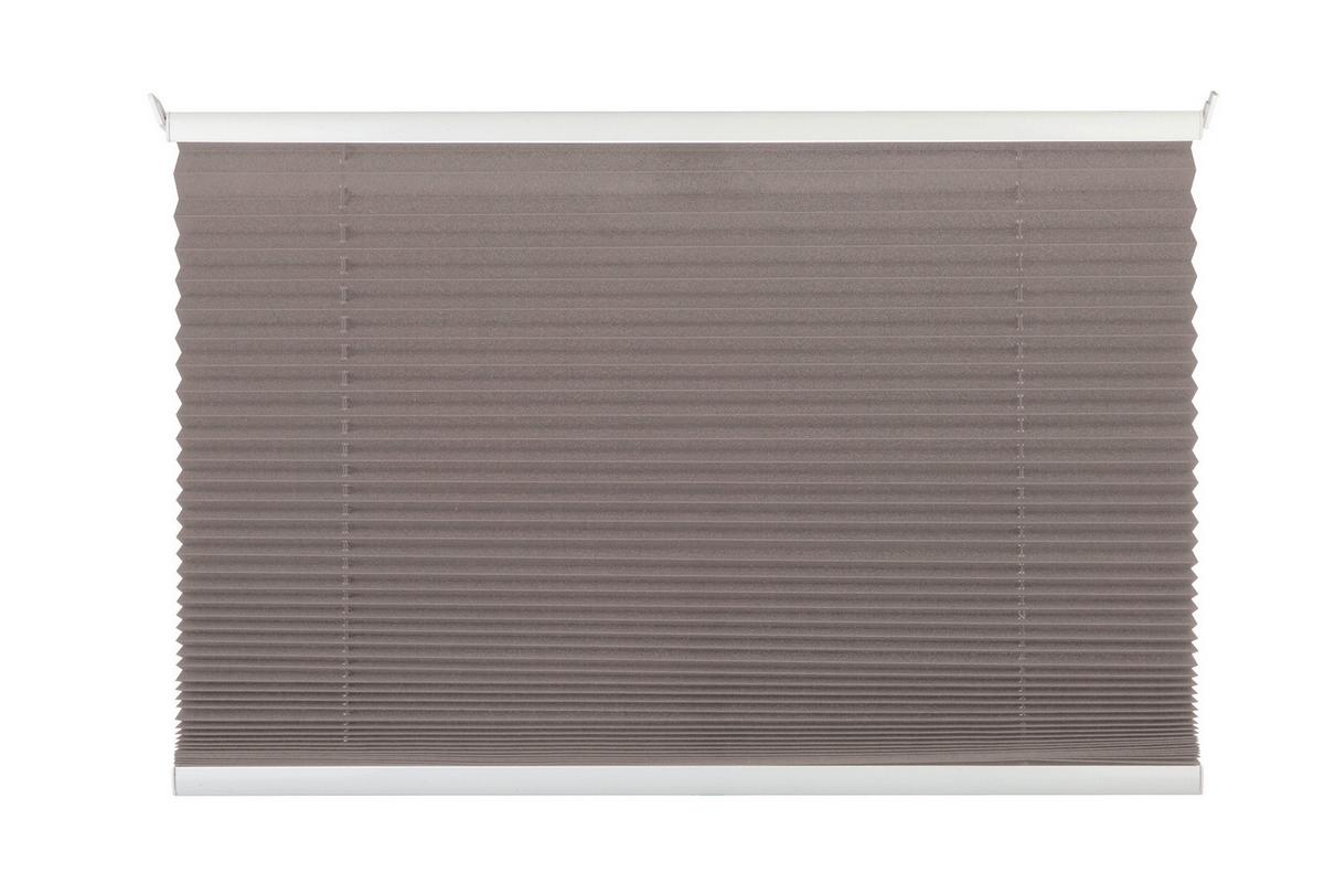 Plissee Free Taupe B: 75 cm - Taupe, Design, Textil (75/130cm) - Homeware