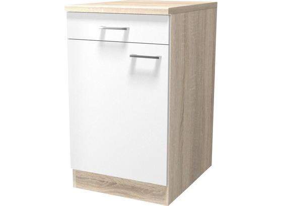 Kuchyňská Spodní Skříňka Samoa Us 50 - bílá/barvy dubu, Konvenční, kompozitní dřevo (50/85/57cm) Kuchyňská Spodní Skříňka Samoa Us 50 - bílá/barvy dubu, Konvenční, kompozitní dřevo (50/85/57cm)