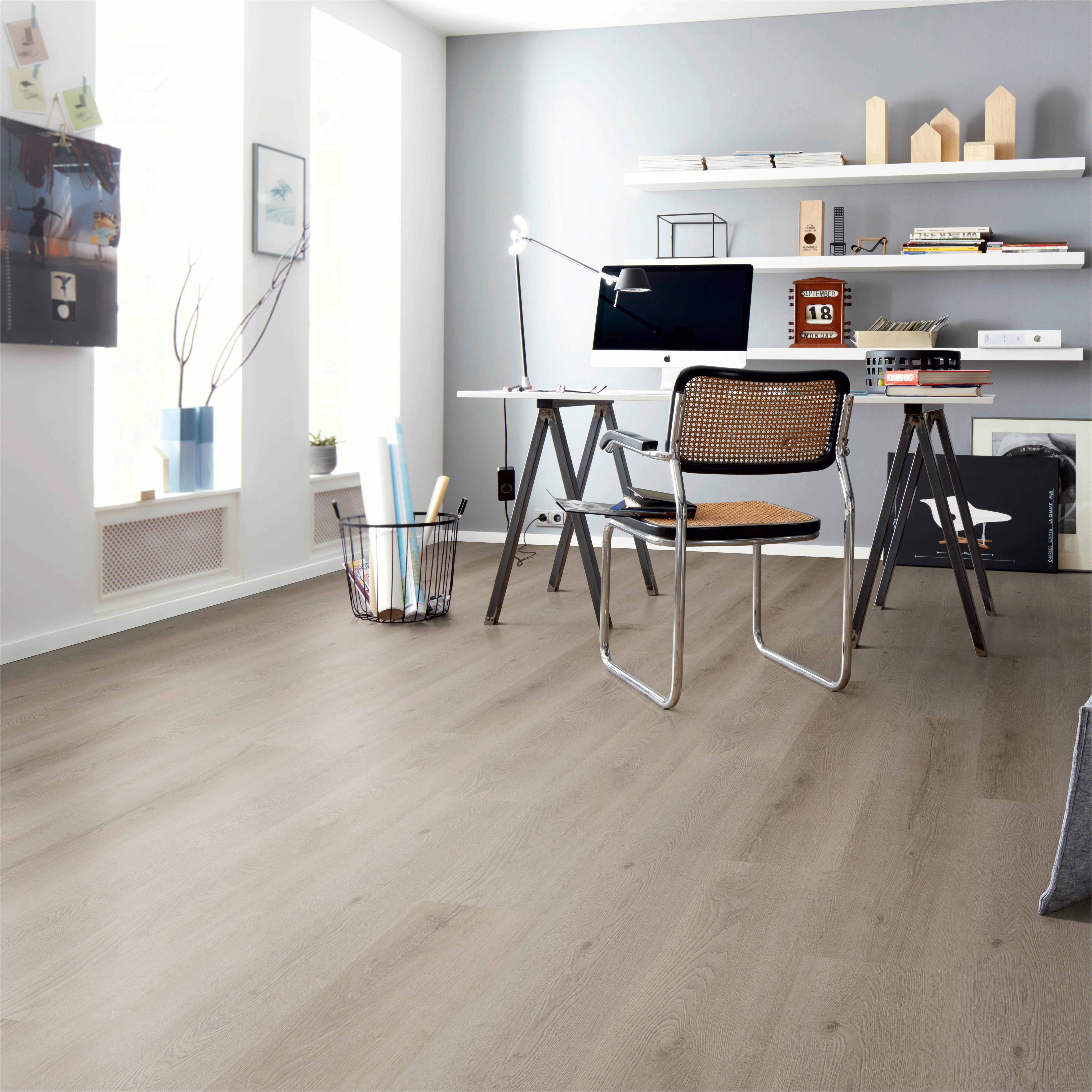 Designboden Eichefarben/Grau /Hellbraun Landhausdiele Stärke 4,8mm - Hellbraun/Eichefarben, Basics, Kunststoff (122/23/0.48cm)