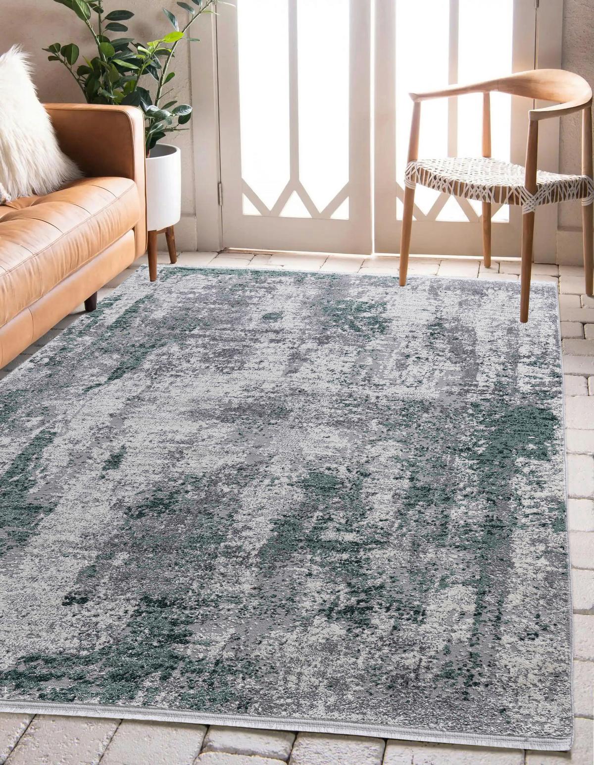 TKANÝ KOBEREC Malik 2, 120/170cm - krémová/svetlozelená, Modern, textil (120/170cm) - Mömax