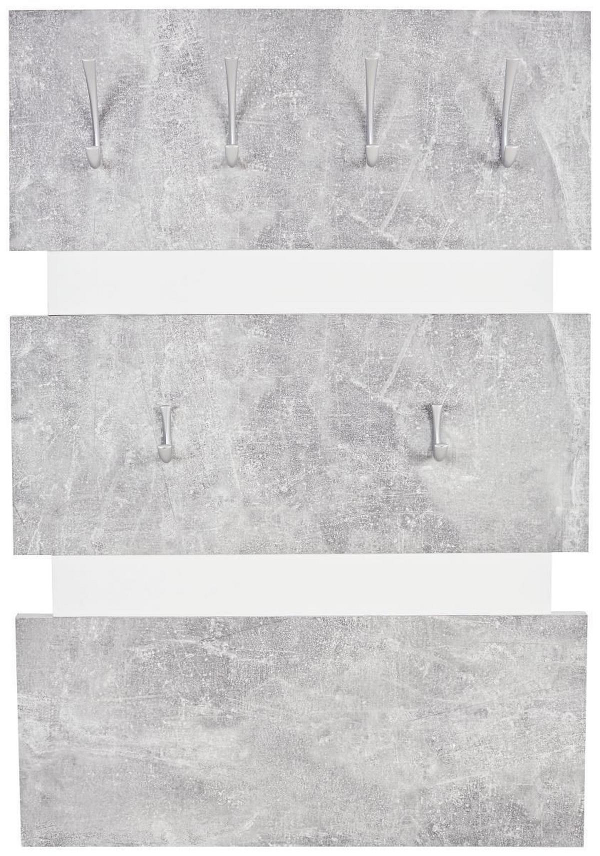 Előszobapanel Moya *TOP ÁR* - fehér/szürke, Modern, műanyag/faalapú anyag (70/99/2cm) - Best Price