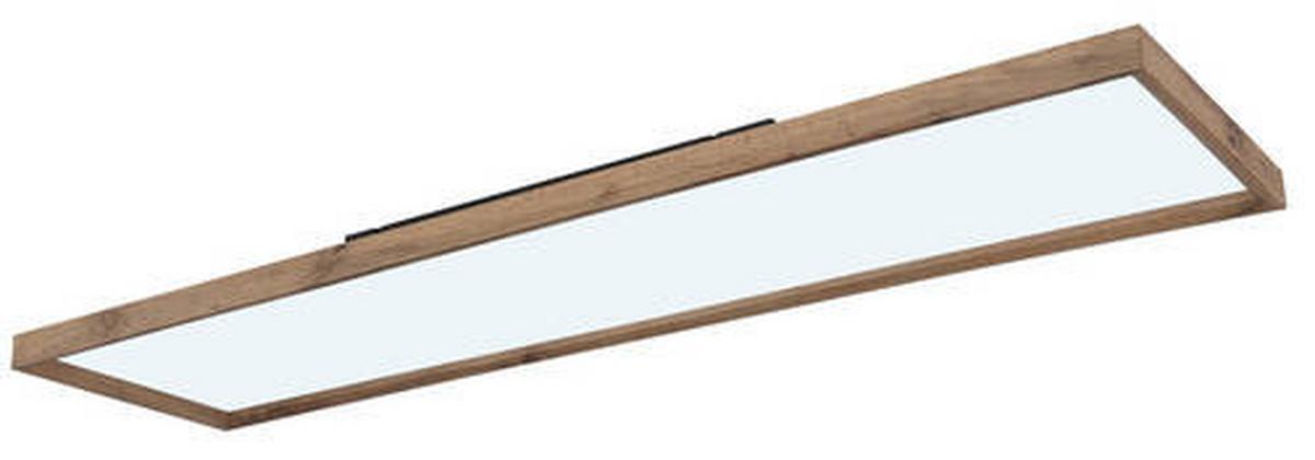 Led-deckenleuchte 41595d5 - Opal/Naturfarben, Natur, Holzwerkstoff/Kunststoff (120/30/8,5cm) - Globo