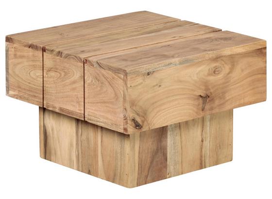 Beistelltisch Sira L: ca. 44 cm - Akaziefarben, Design, Holz (44/44/30cm) - Carryhome Beistelltisch Sira L: ca. 44 cm - Akaziefarben, Design, Holz (44/44/30cm) - Carryhome