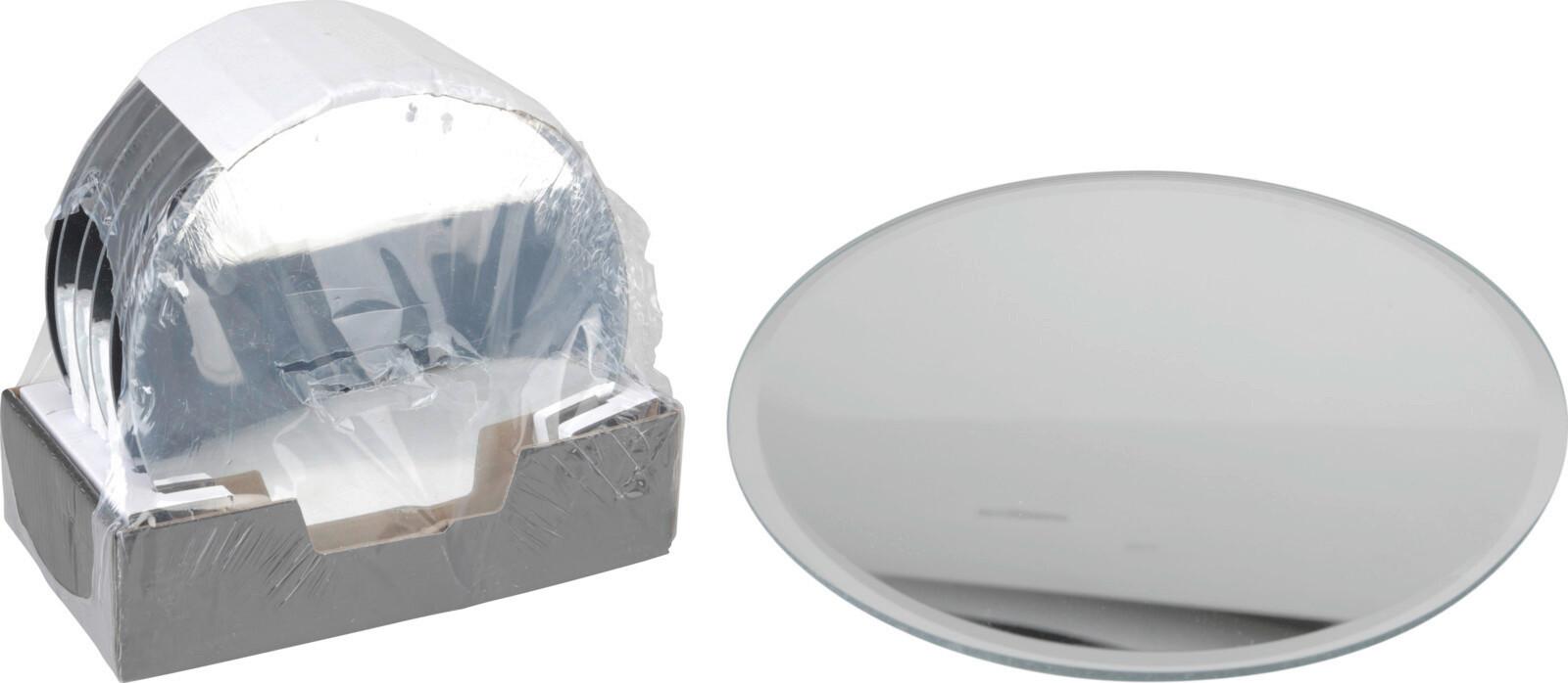 Untersetzer D: 20 cm - Silberfarben, Basics, Glas (20cm)