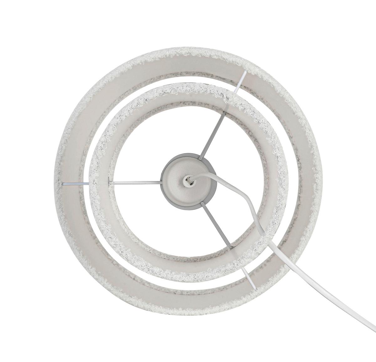 Tischleuchte Ston Grau/Schwarz max. 40 Watt - bílá/přírodní barvy, Moderní, kov/textil (28/44cm) - Mömax