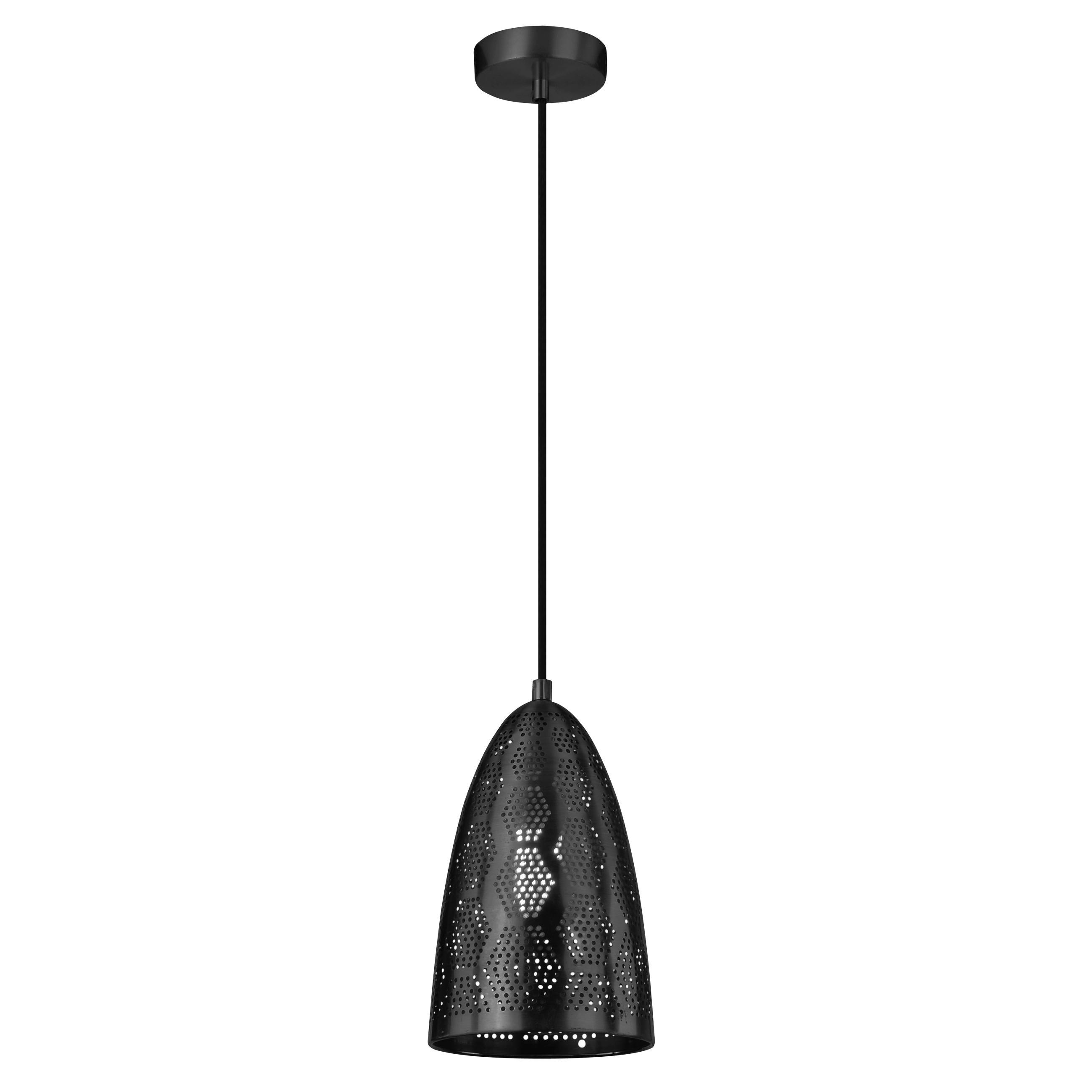 PENDELLEUCHTE 31-11107 BENE - Schwarz, Design, Metall (20/20/130cm)