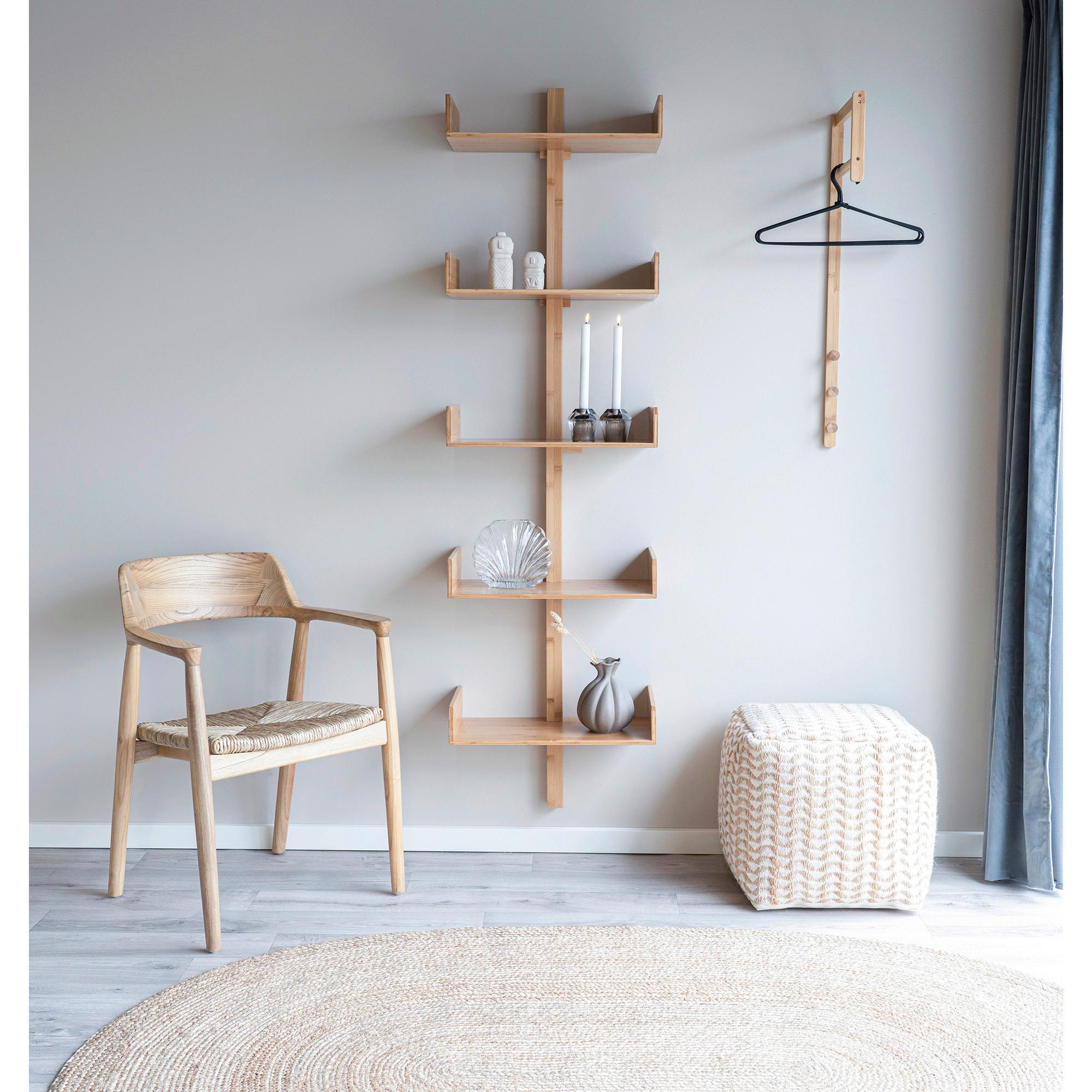 Wandregal Villa Naturfarben B: 50 cm - Naturfarben, Basics, Holz (50/180/25cm)
