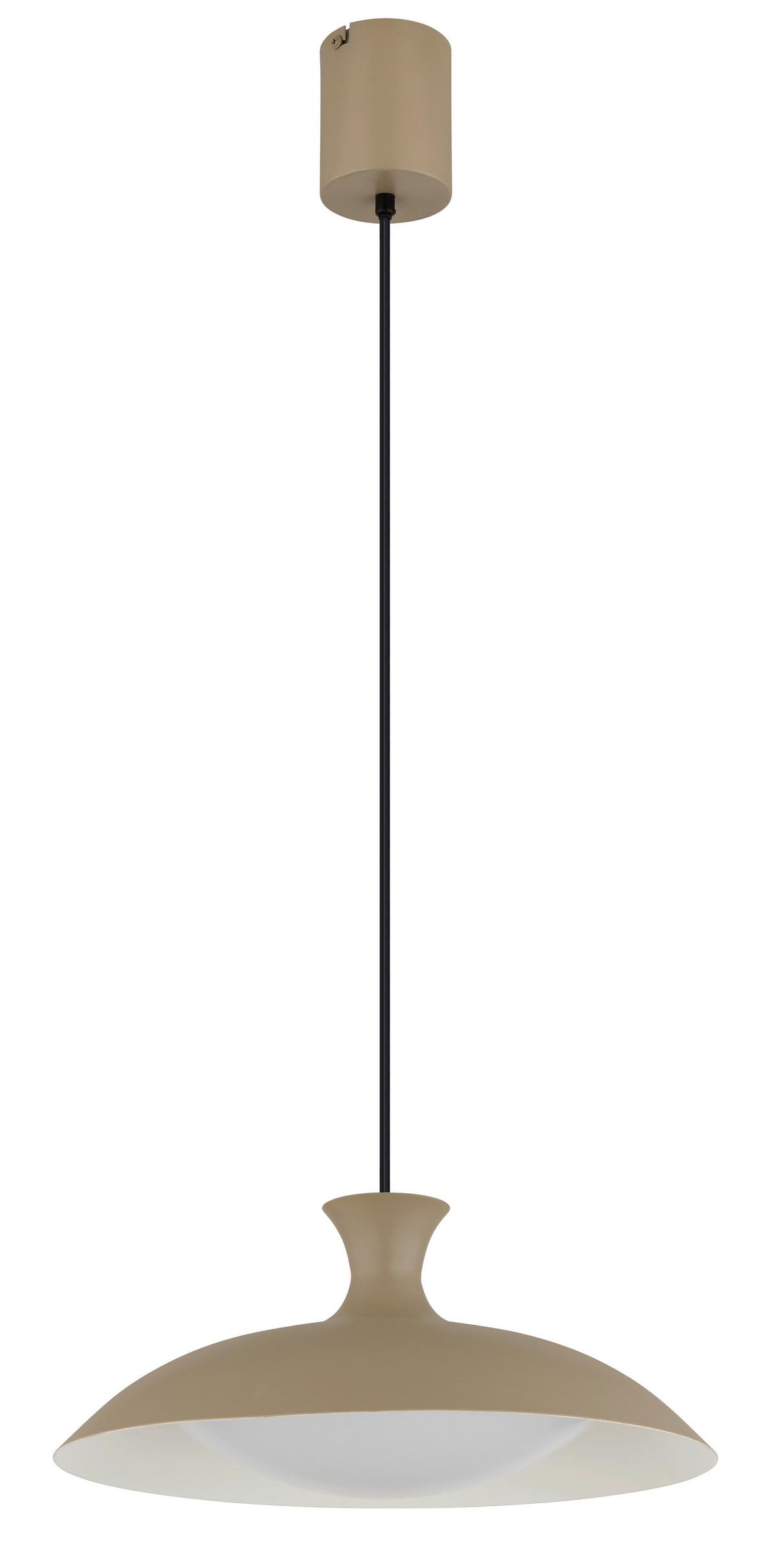 Led Függőlámpa 15781s  Rocha - fekete/opál, Konventionell, műanyag/fém (40/150cm) - Globo