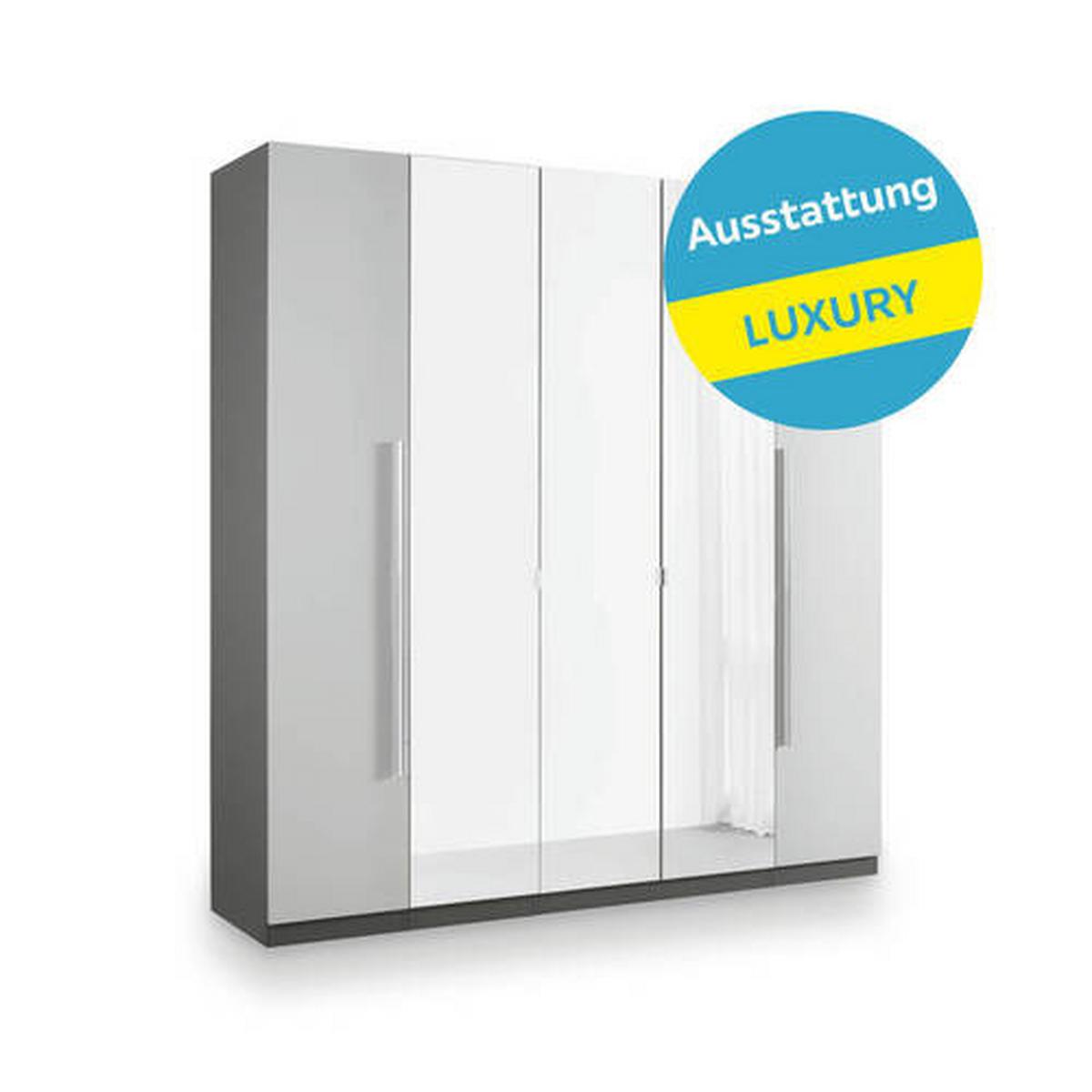 Kleiderschrank Unit 5trg, Maxihöhe - KONVENTIONELL (227/242,2/58,3cm) - Ondega