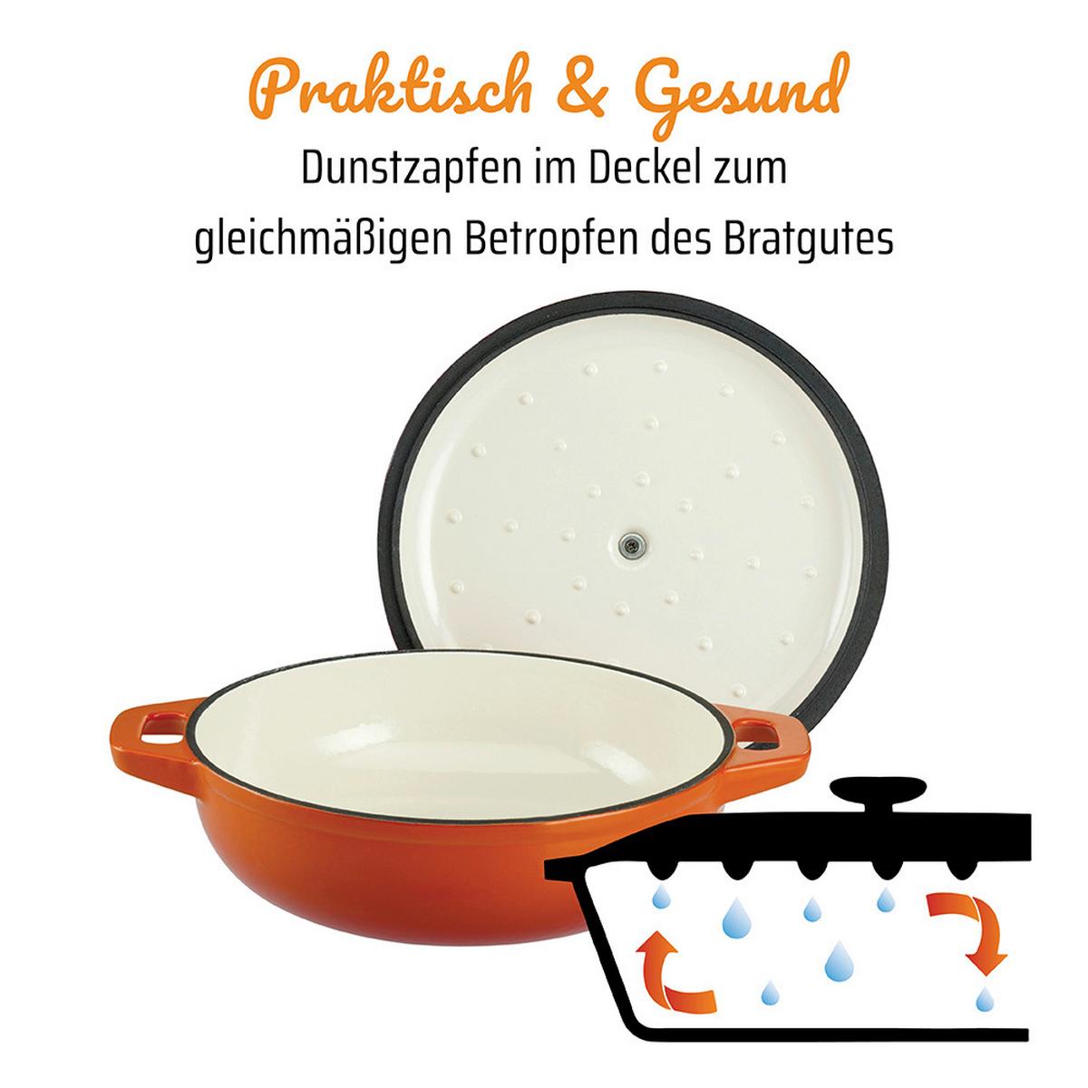 Gsw Schmortopf Orange Shadow Orange, D:30cm - Orange, Basics, Metall (30cm) - GSW