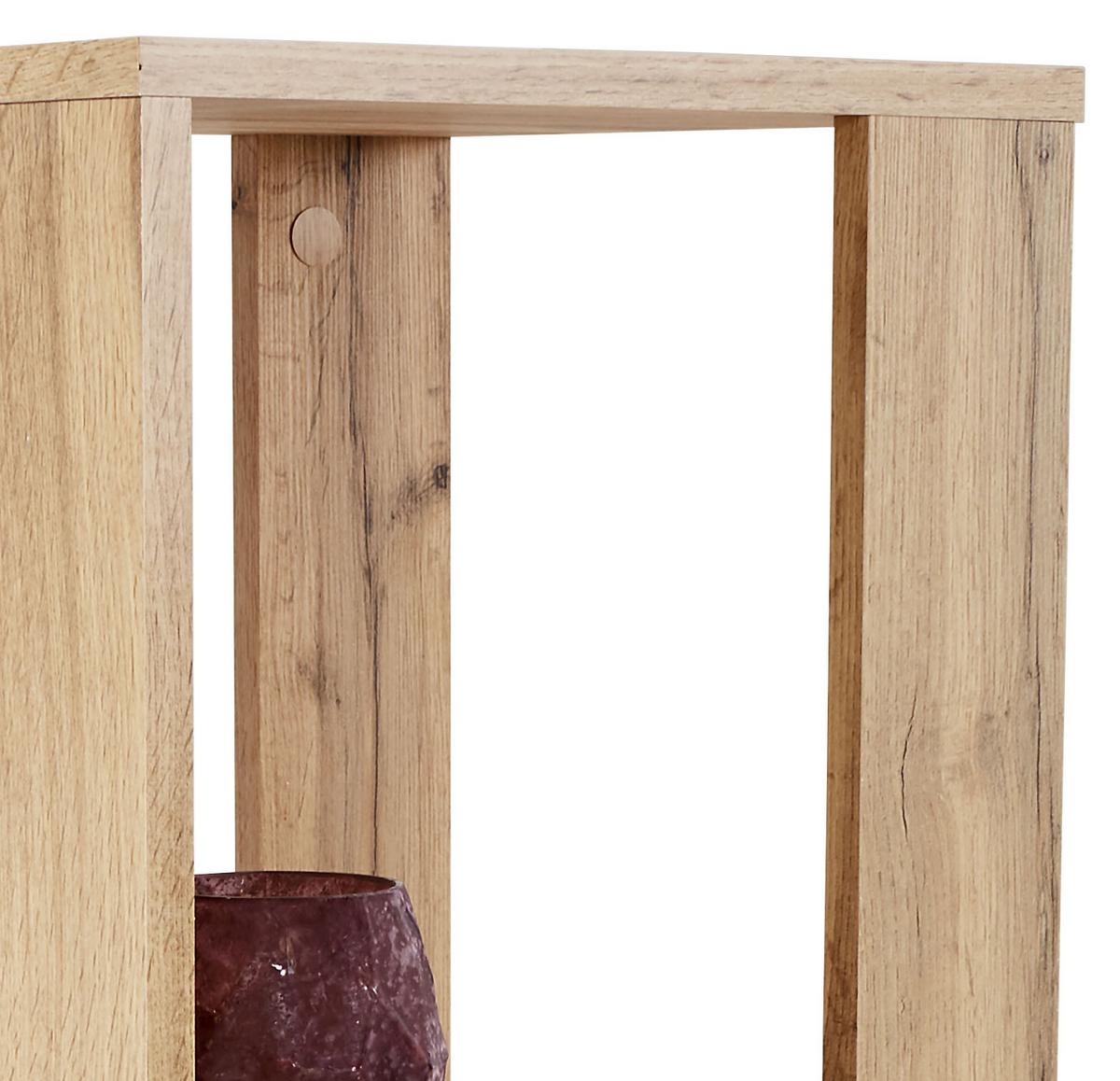Polc Rolly 2 - tölgyfa, Modern, műanyag/faalapú anyag (34/111/34cm)