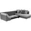 Wohnlandschaft in L-Form Linda 270x174 cm - Chromfarben/Braun, MODERN (270/174cm)