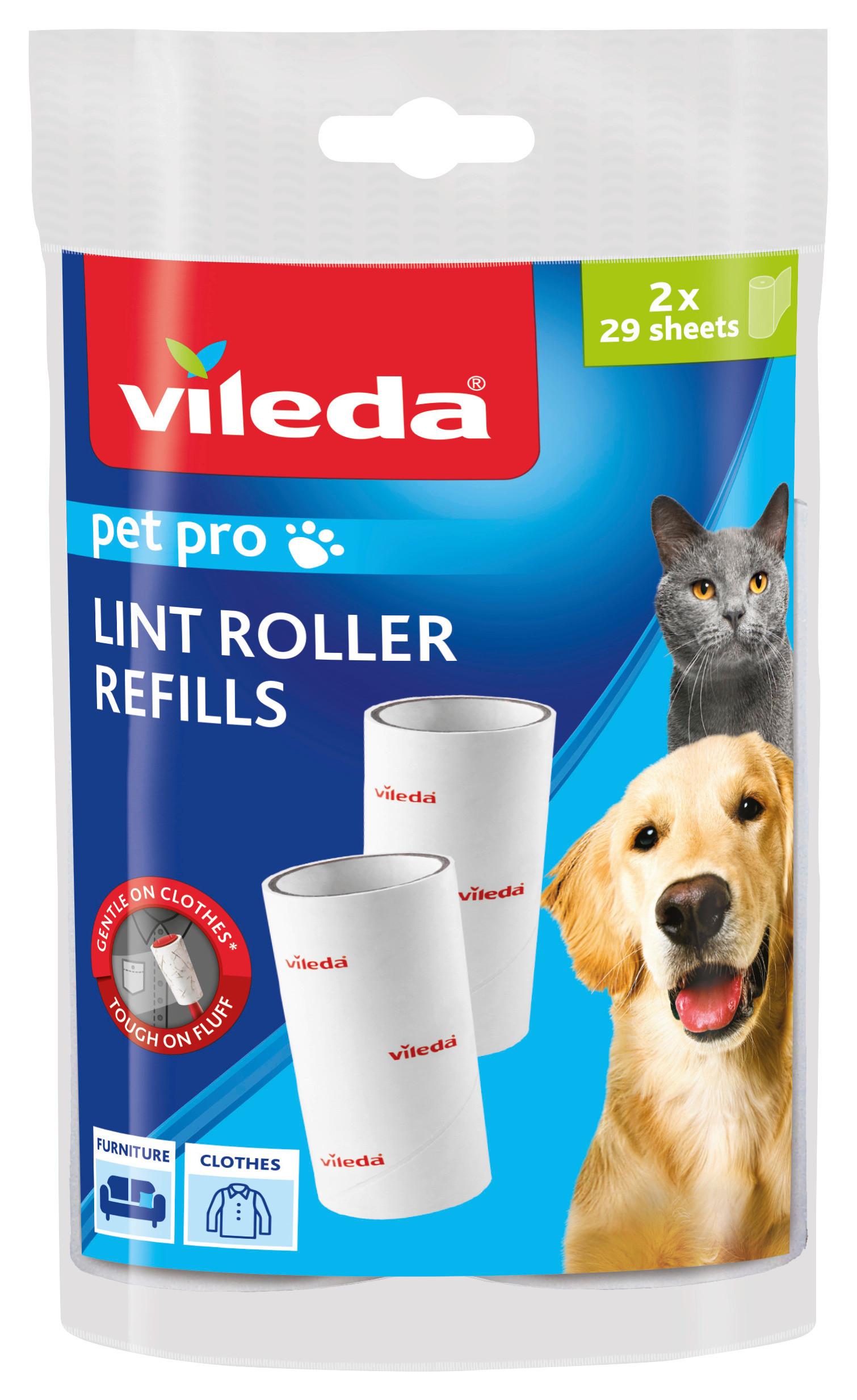 Ersatzfusselrolle Fusselroller Nachfüllung - Basics (4,5/10/4,5cm) - Vileda